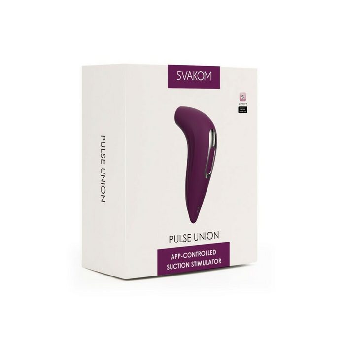 Svakom Klitoris-Stimulator SVAKOM - Pulse Union - Luftdruck-Vibrator (mit App-Steuerung) - Violett (Packung)