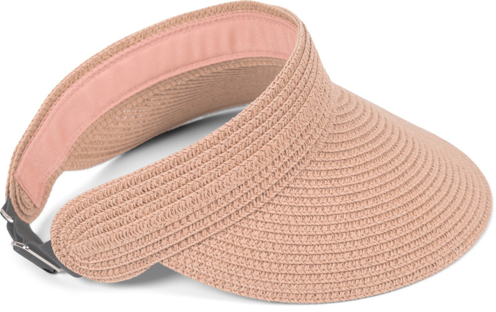 styleBREAKER Visor Papierstroh Visor Cap Einfarbig (1-St)