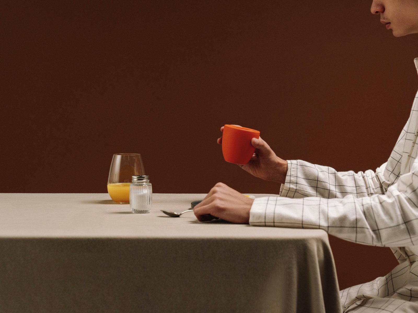 Rosenthal Tasse the cup+ Juicy Tangerine Lungo doppelwandig 0,18l, Porzellan