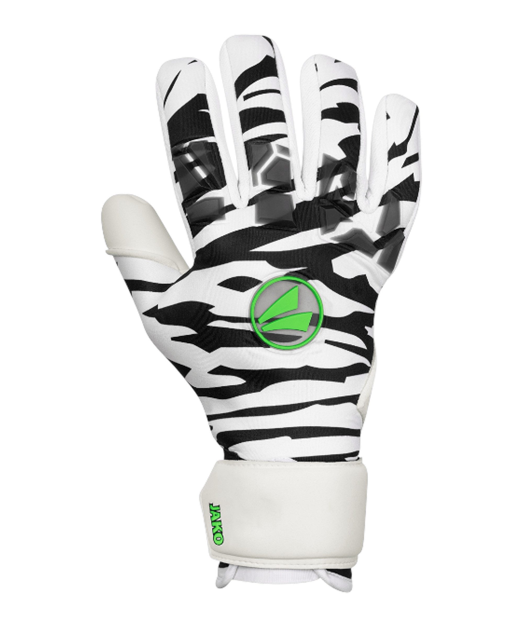 Jako Feldspielerhandschuhe Animal GIGA NC Torwarthandschuhe Weiß (1-St., default) default