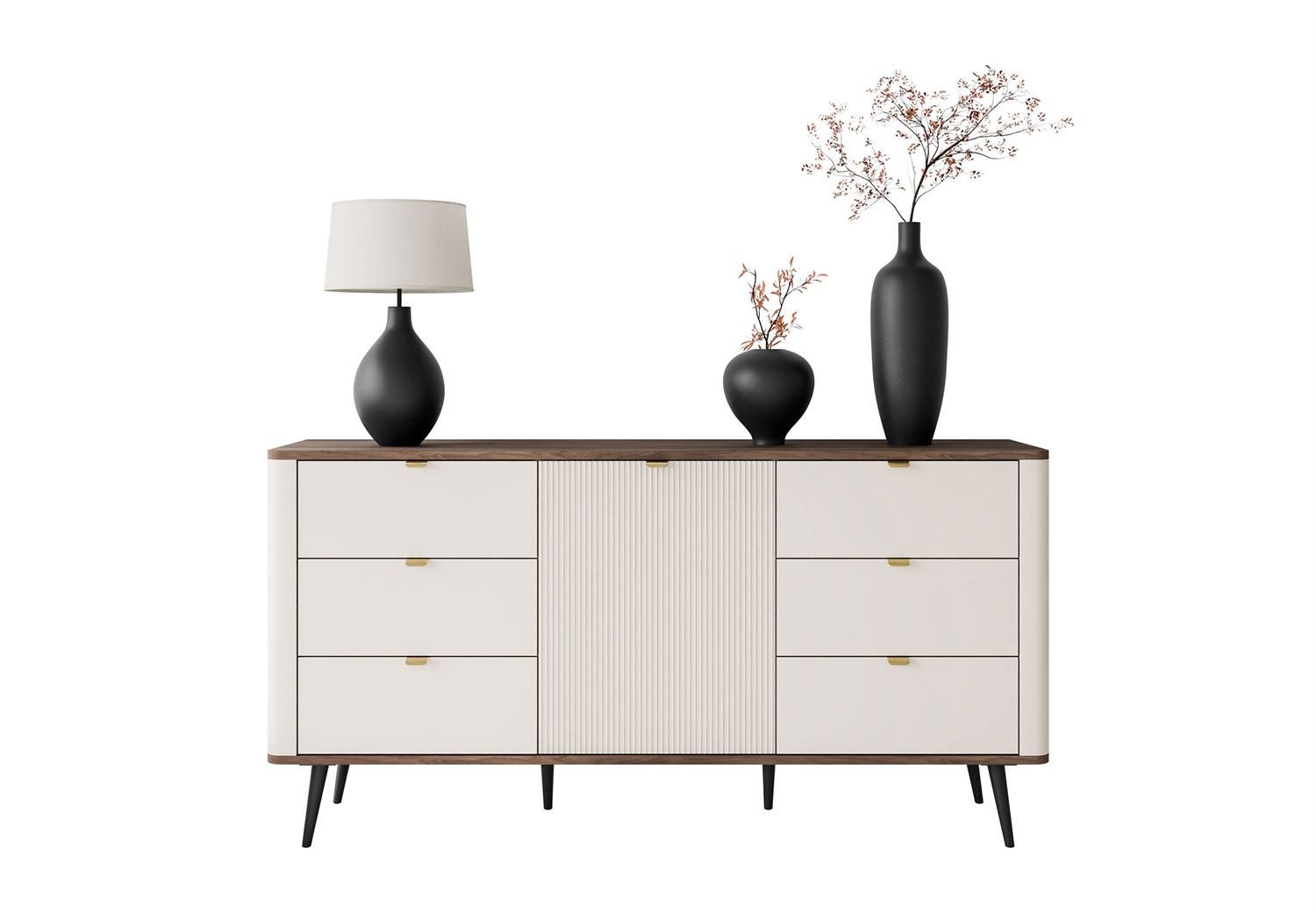 Lookway Kommode für den Flur AUTUMN 1D6S mit sechs Schubladen