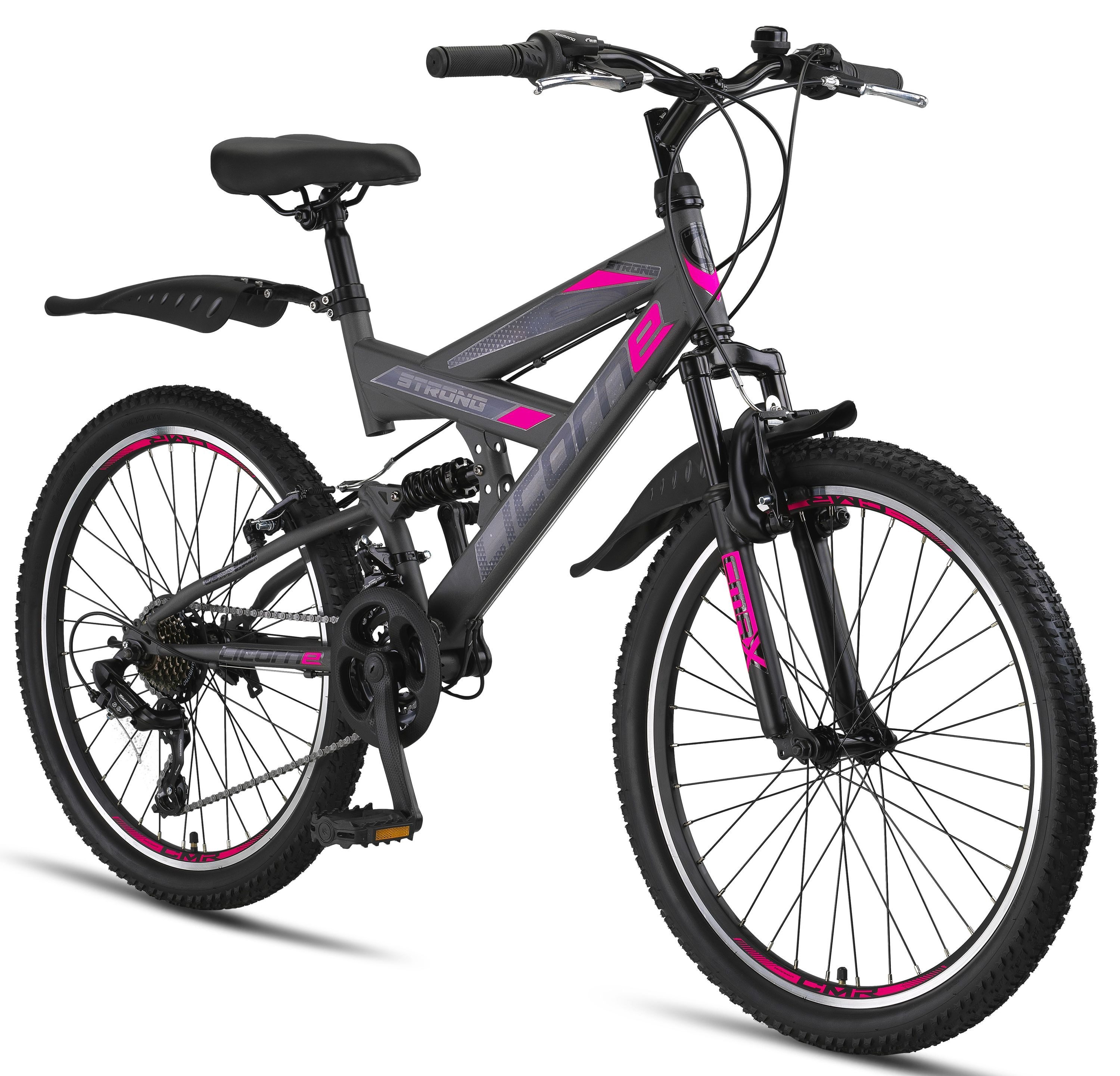 Licorne Bike Mountainbike Licorne Bike Strong V Premium Mountainbike in 24 und 26 Zoll - Fahrrad