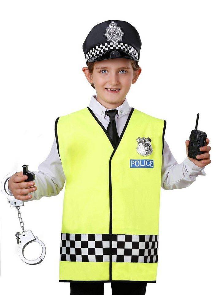 Matissa & Dad Polizei-Kostüm Polizei Kostüm für Kinder mit Ausrüstung