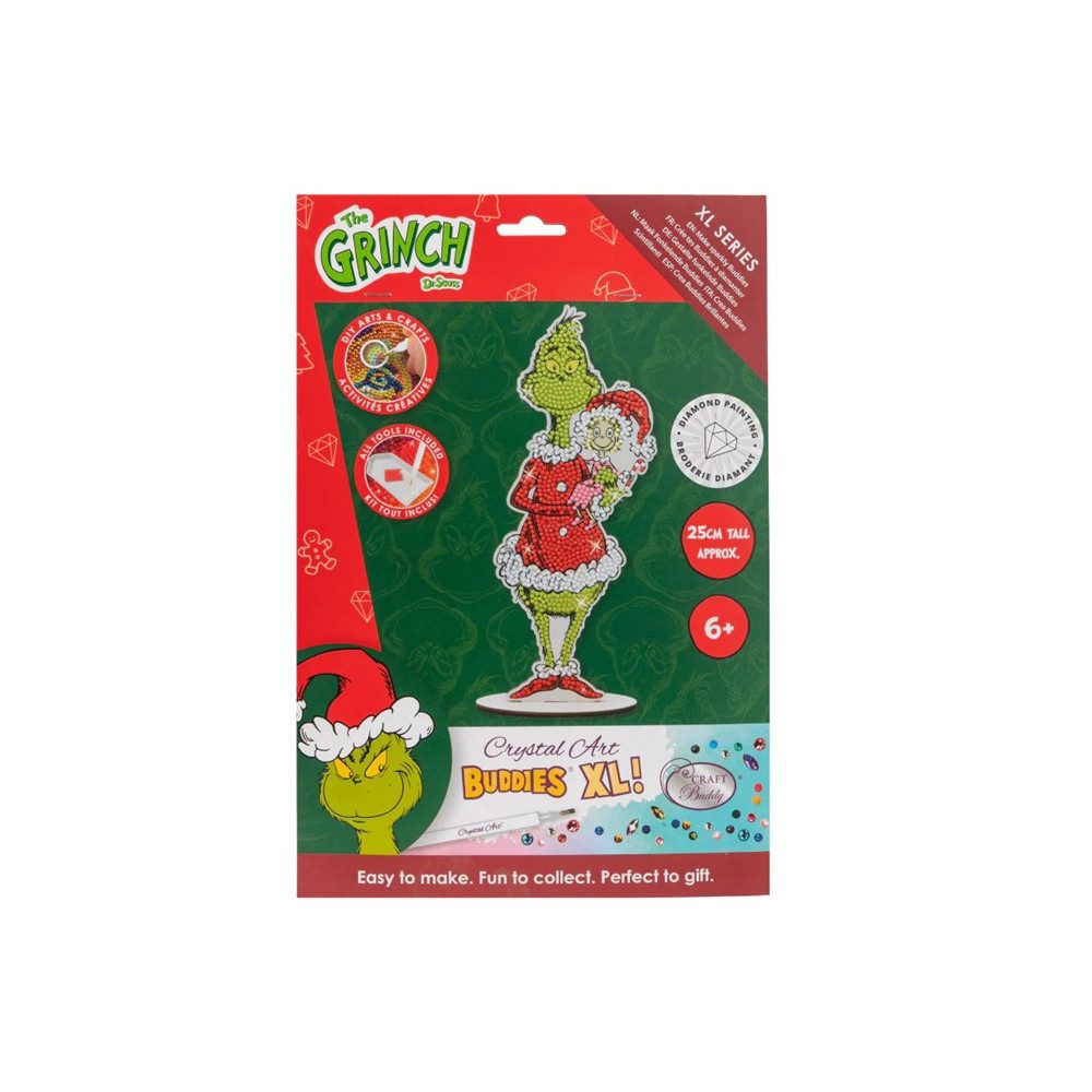 CRAFT Buddy Kreativset Grinch - Crystal Art - Buddies XL