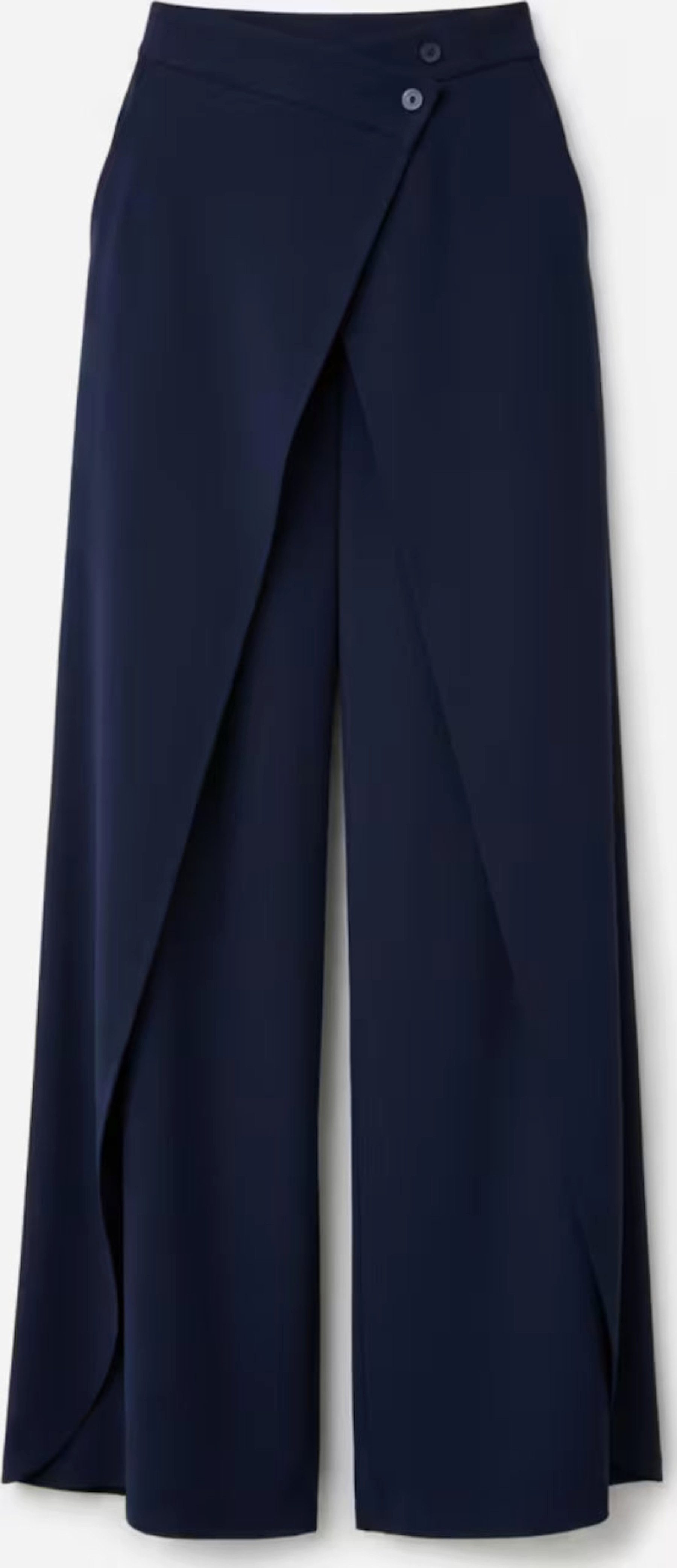 MADNEZZ Chinohose Chinohose Palazzo Wrap-Navy