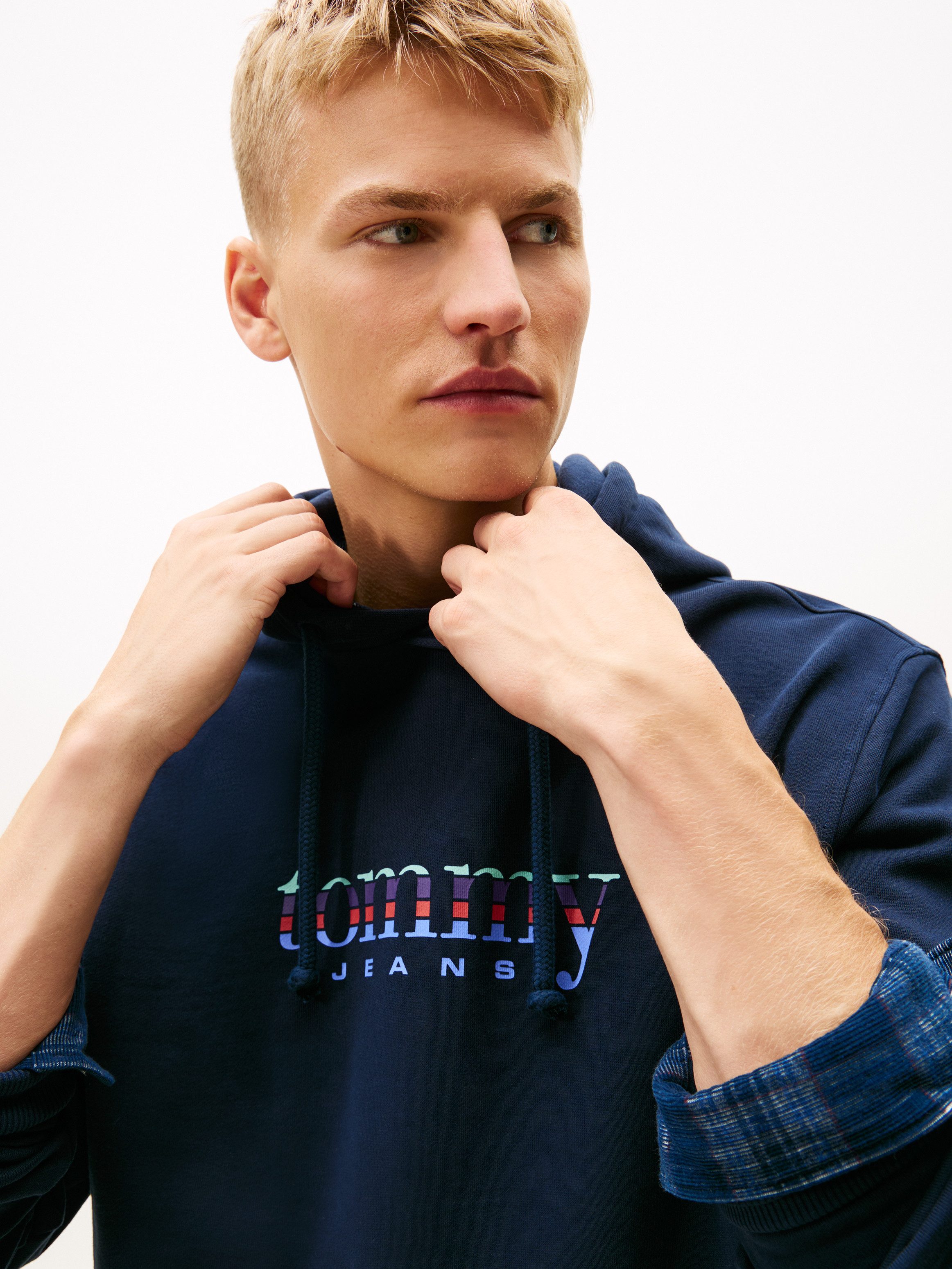 Tommy Jeans Hoodie TJM REG ENTRY DNA PLAY regular fit, mehrfarbiges Logo, S günstig online kaufen