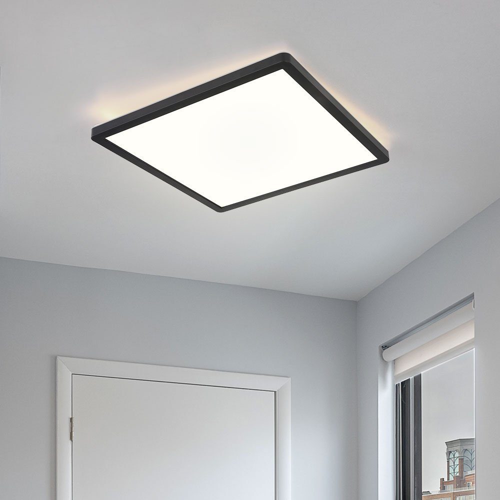 Dimmer Globo Deckenleuchte Badezimmer fest LED Warmweiß, Deckenleuchte, Stufen Lampe IP44 3 verbaut, LED-Leuchtmittel LED Deckenlampe