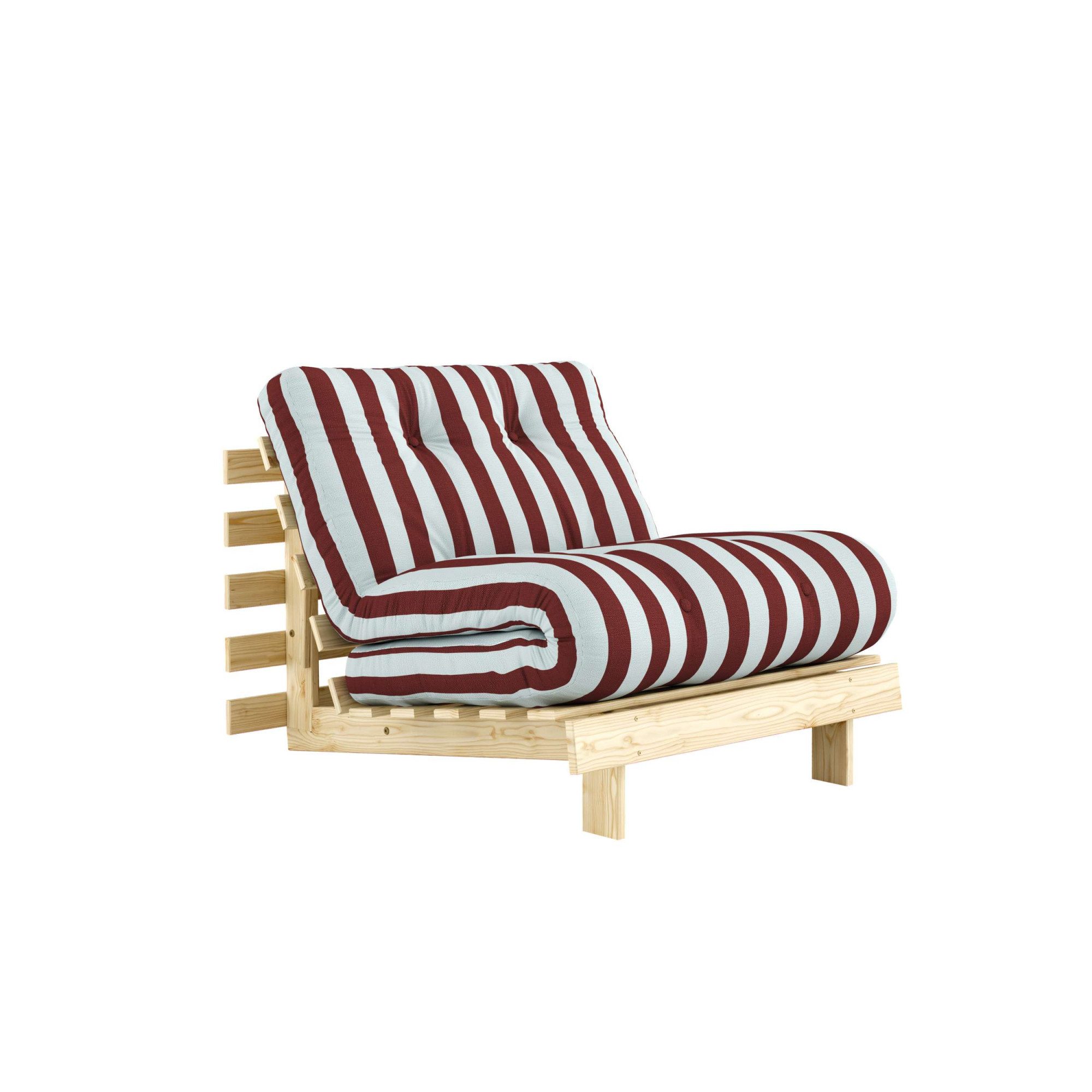 Karup Design Daybett Roots Sofa Bed, Schlafsofa, Bettfunktion, FSC®-Massivholz, B: 90 cm, Inkl. Futonmatratze. Made in Europe, minimalistisches Design