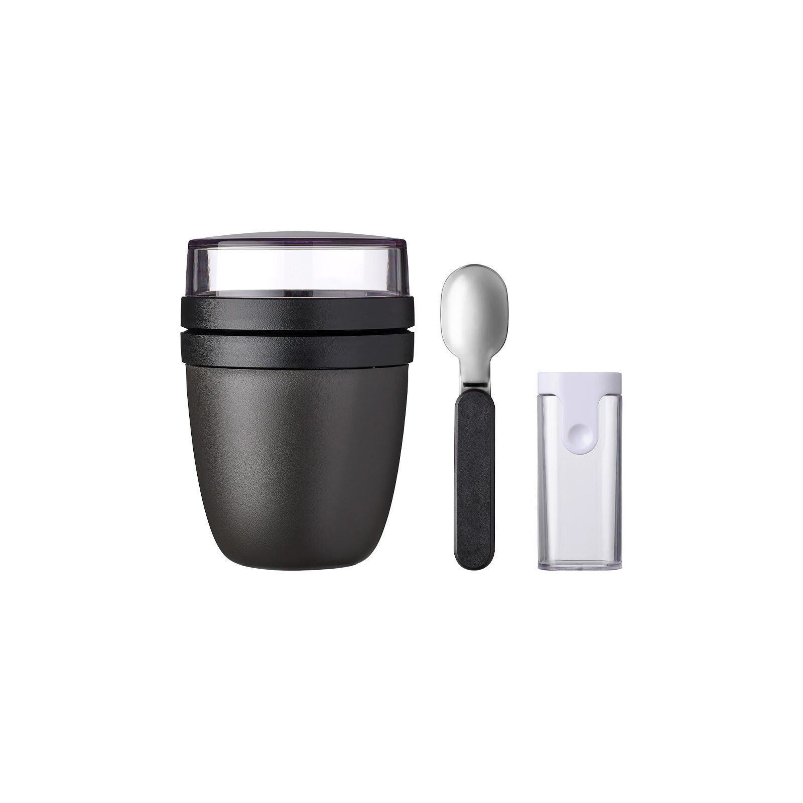 Mepal Lunchbox Ellipse Lunchpot + Faltbarer Löffel 500 + 200 ml, Material-Mix, (3-tlg)