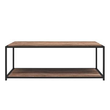 loft24 Couchtisch Quincy, Wohnzimmertisch mit Ablagefläche, Metallgestell, Breite 124,5 cm