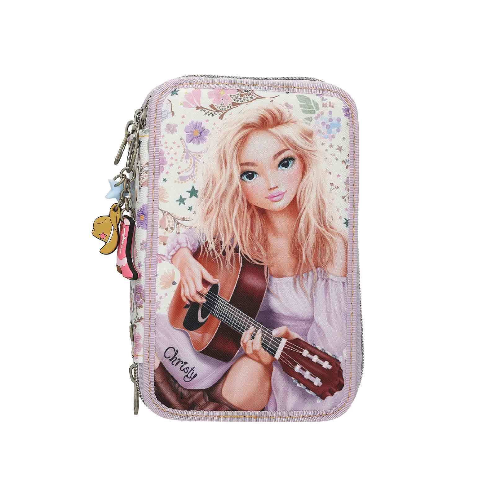 Depesche Federmäppchen TOPModel 3-Fach Federtasche COWGIRL, (1-tlg)