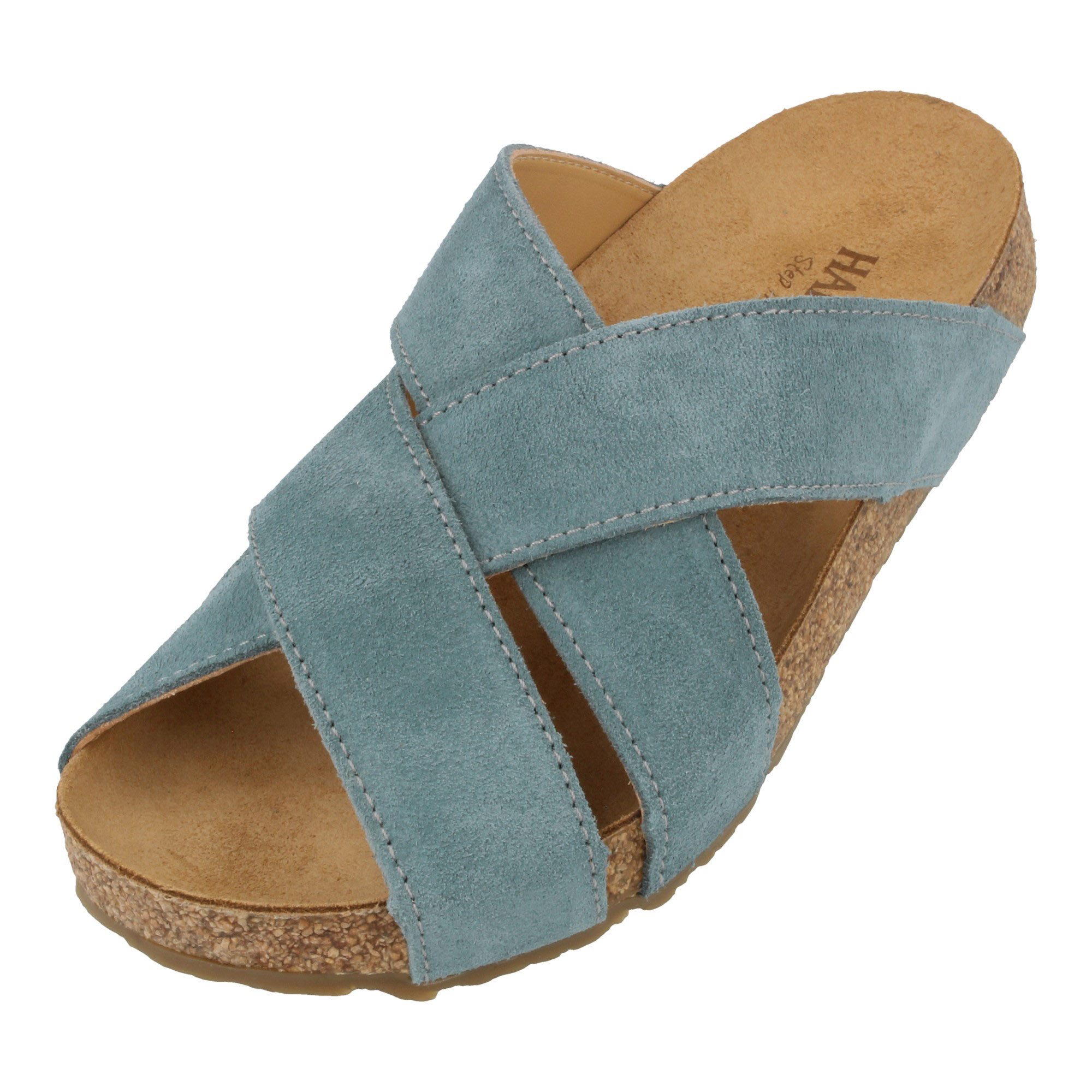 Haflinger Bio Como Sommer Sandale aus Leder Hausschuh Unisex Hausschuh