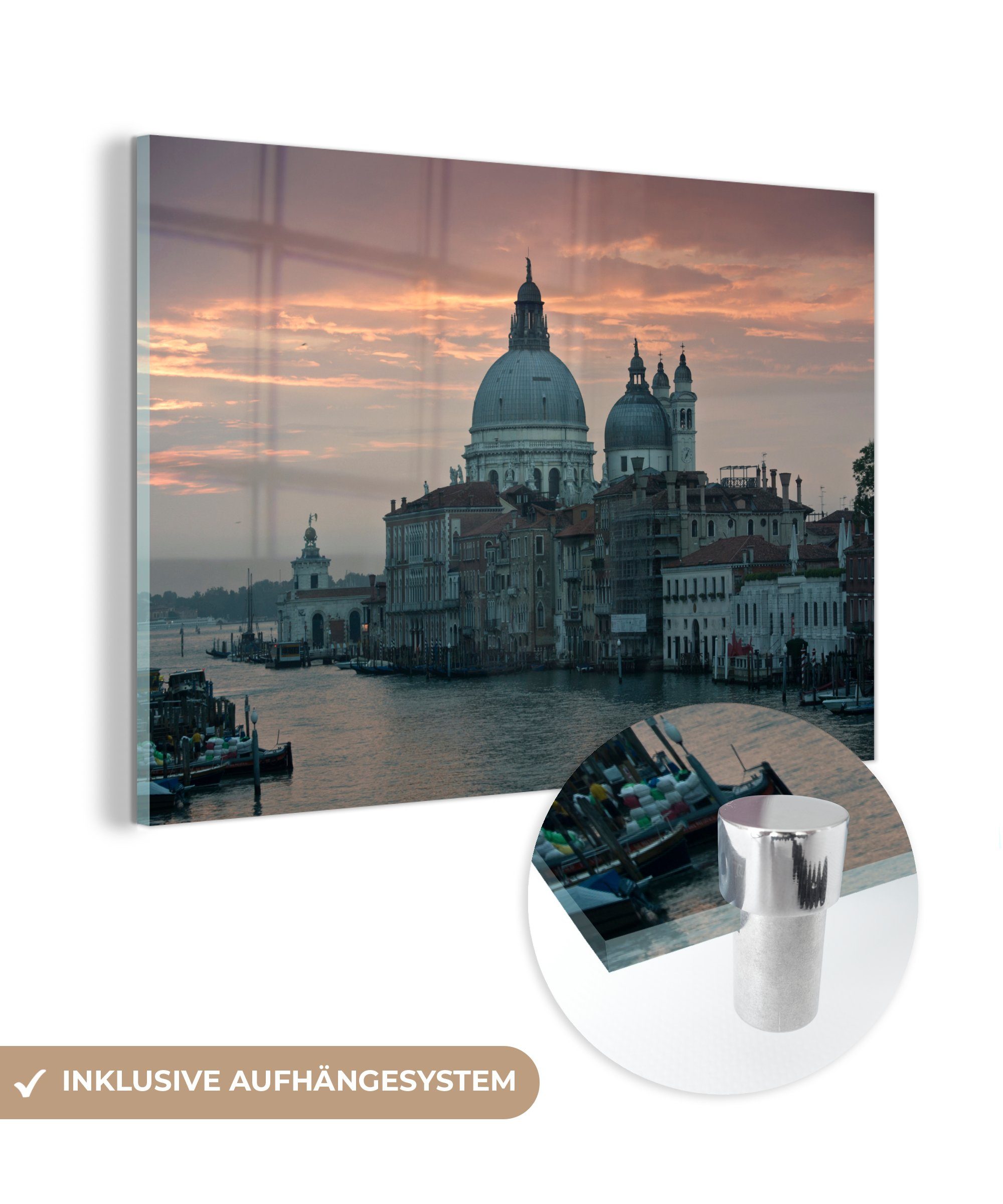 MuchoWow Acrylglasbild Italien - Architektur - Venedig, (1 St), Acrylglasbilder Wohnzimmer & Schlafzimmer
