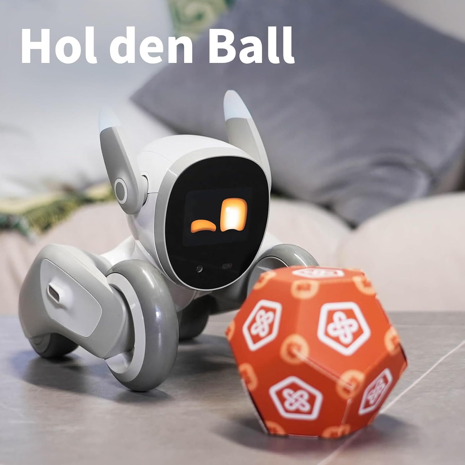 Loona Robotertier Intelligenter Roboterhund, Heimüberwachung, Tolles Geschenk, Stimmen- & Gestensteuerung, Smarte AI ChatGPT-4o, mit Ladestation