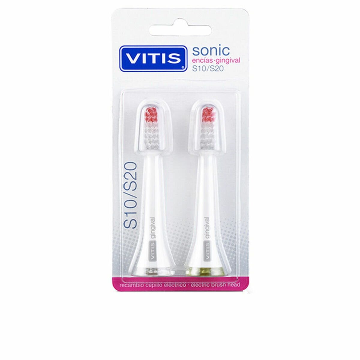Vitis Aufsteckbürste VITIS Sonic S10/S20 Bürstenköpfe Gingival