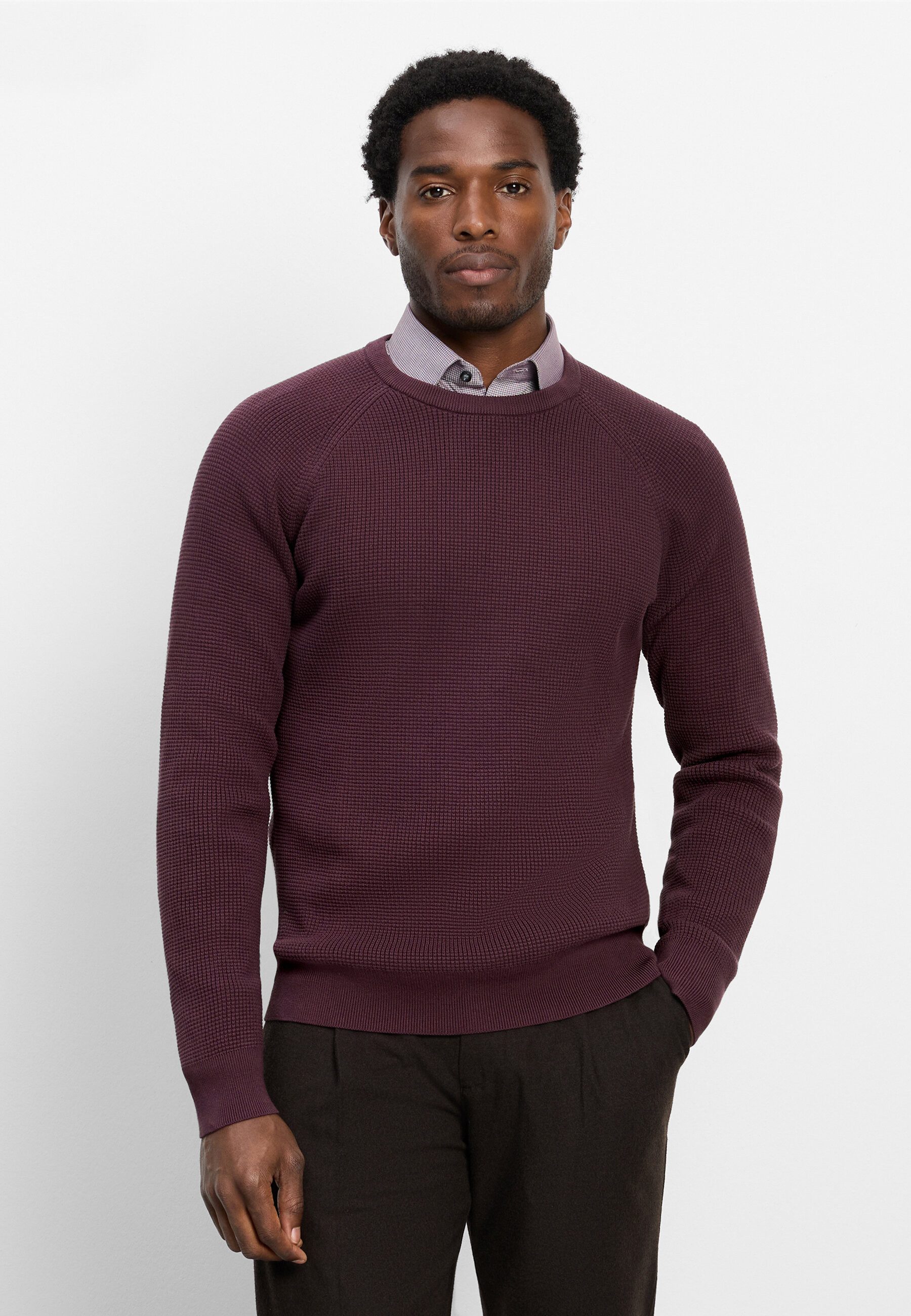 Strickpullover OLYMP Level Five Strick, Pullover Rundhals
