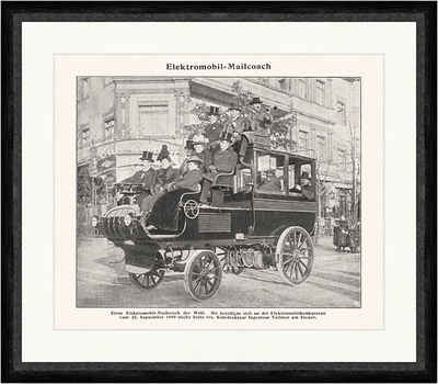 Kunstdruck Elektromobil Mailcoach Vollmer Speichenrad Braunbeck Faks Sport 093, (1 St)