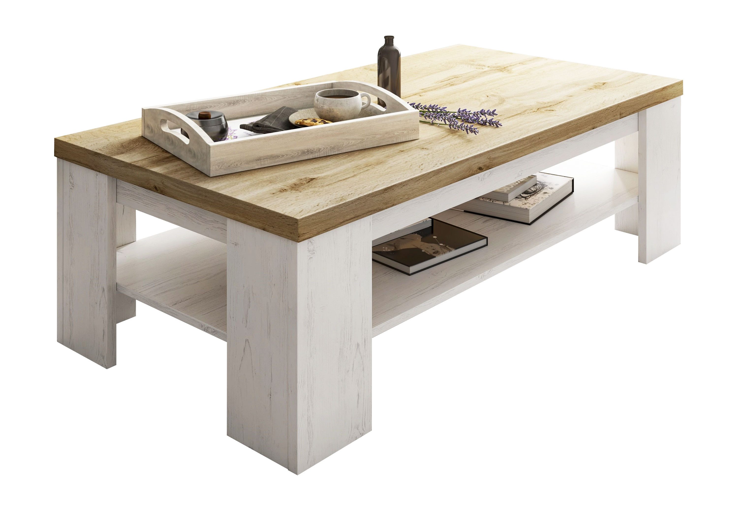 Lookway Couchtisch VINCI Kaffeetisch Andersen Kiefer / Wotan Eiche günstig online kaufen