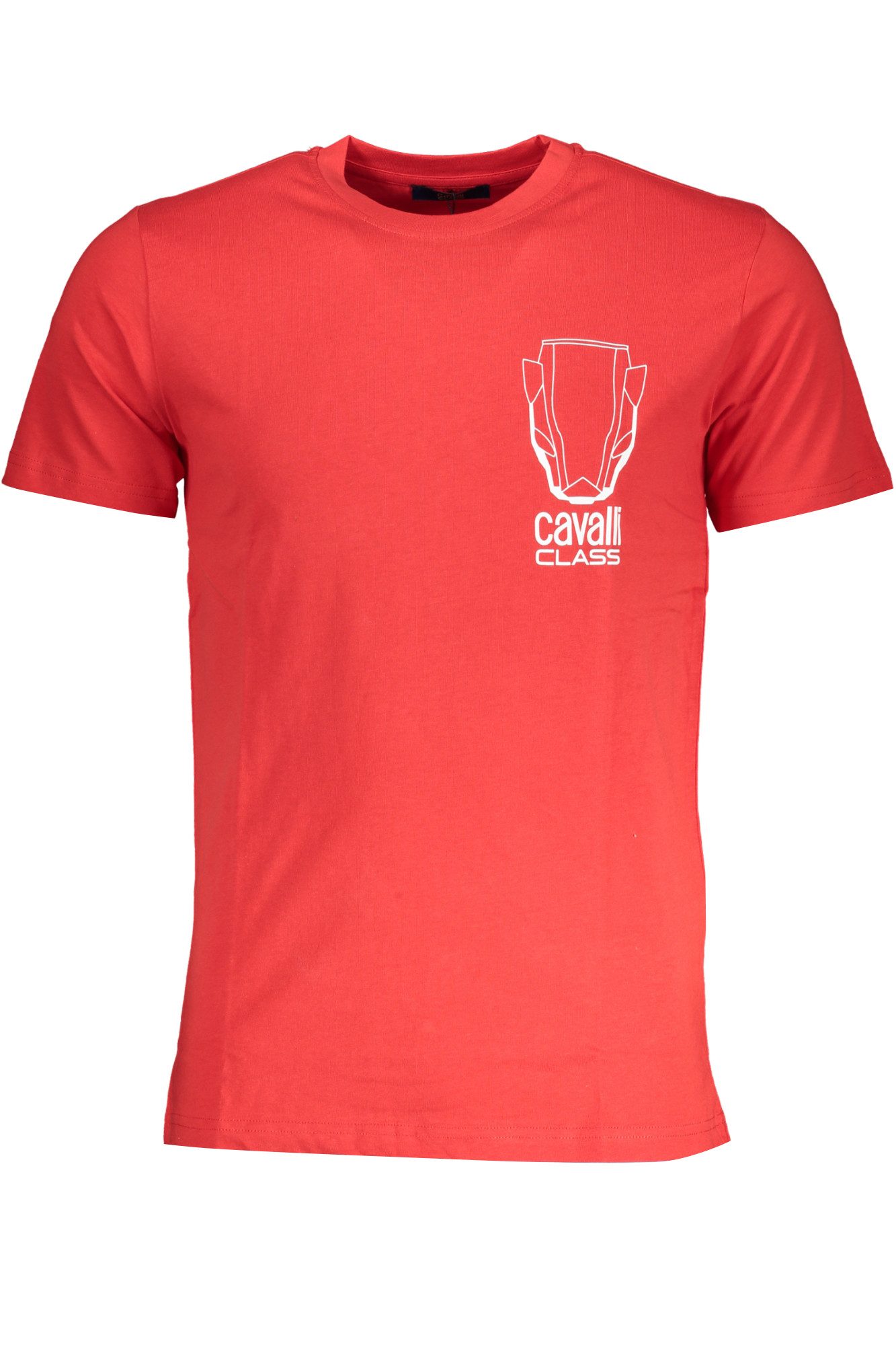 Cavalli Class T-Shirt Stylisches rotes Kurzarm-T-Shirt für Herren mit