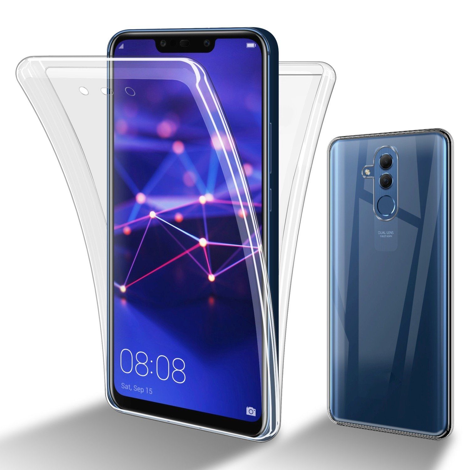 Cadorabo Handyhülle für Huawei MATE 20 LITE Hülle Huawei MATE 20 LITE, Flexible Case Handy Schutzhülle - Hülle - Back Cover 360° Grad