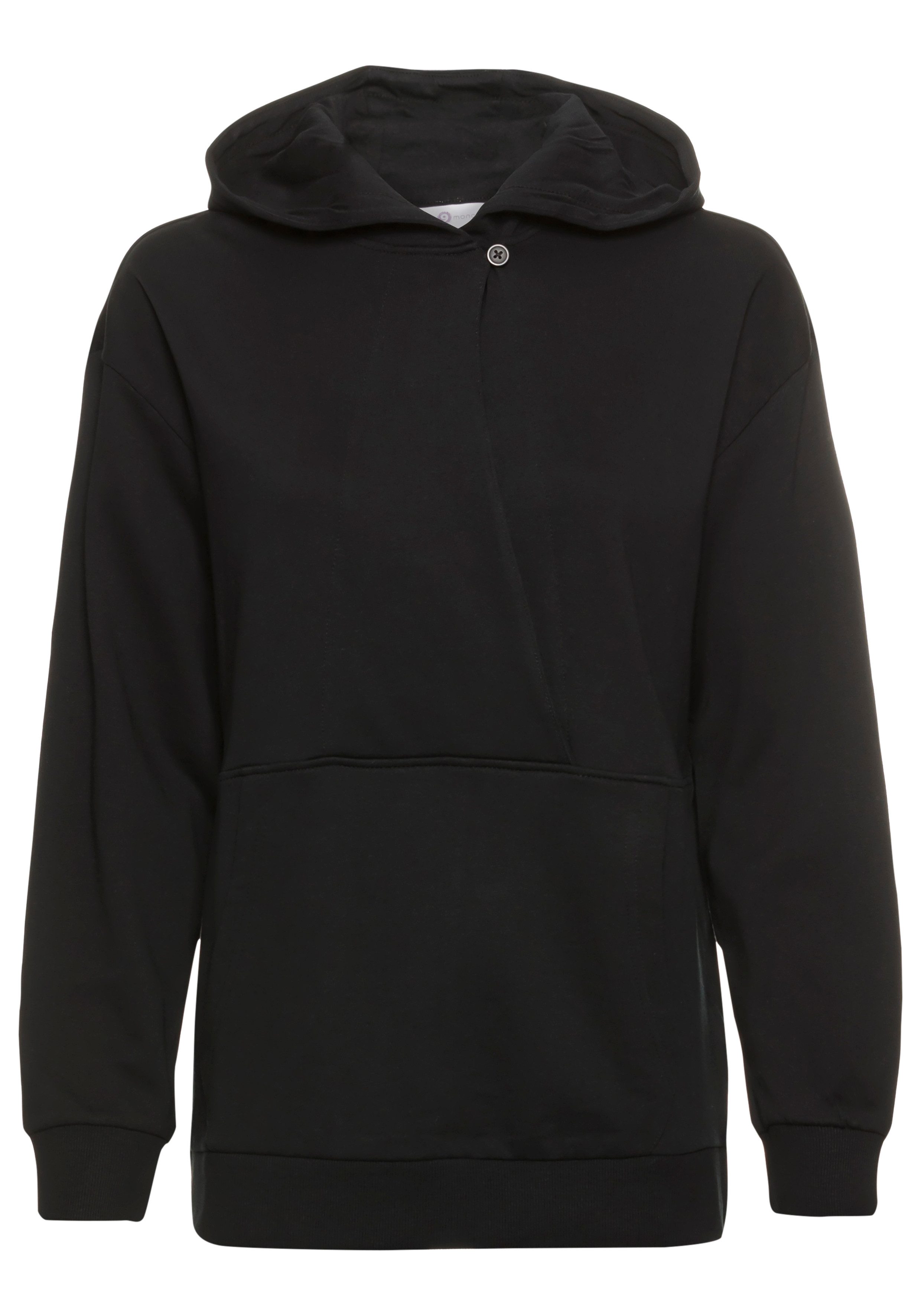 Neun Monate Umstandssweatshirt Stillsweatshirt für Schwangerschaft und Stillzeit Kapuzen-Sweatshirt mit praktischem Verschluss – Bild 5 von 5