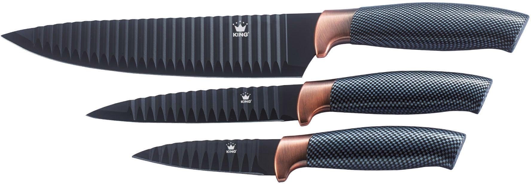 KING Messer-Set Carbon Design (Set, 3-tlg)