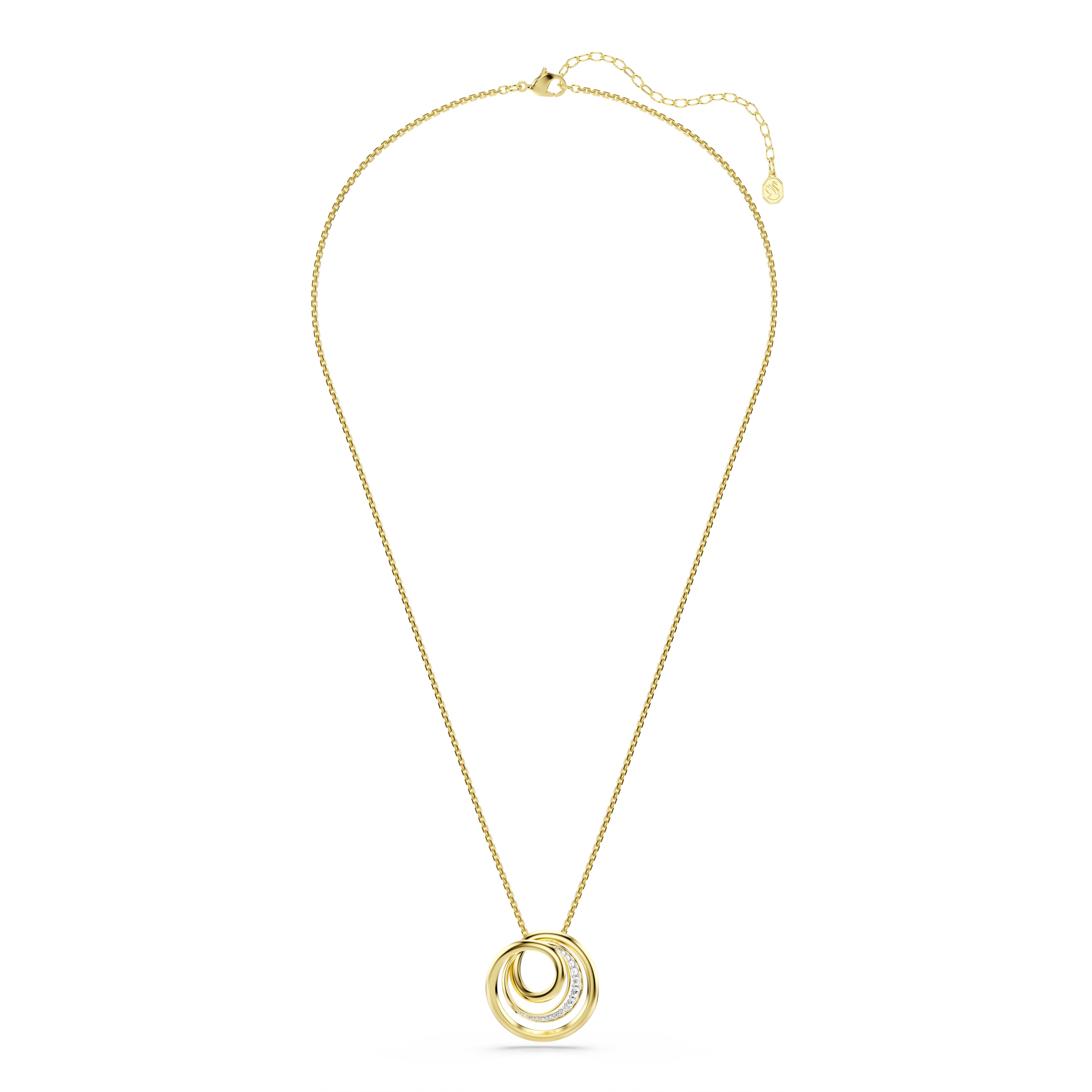 Swarovski Kette mit Anhänger Schmuck Geschenk Hyperbola Halskette, mit Swarovski® Kristall, Zirkonia (synth)