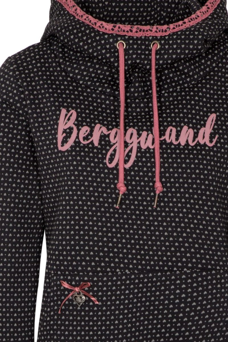 Hangowear Rundhalspullover Hoodie Damen - ZÄZILIE - schwarz