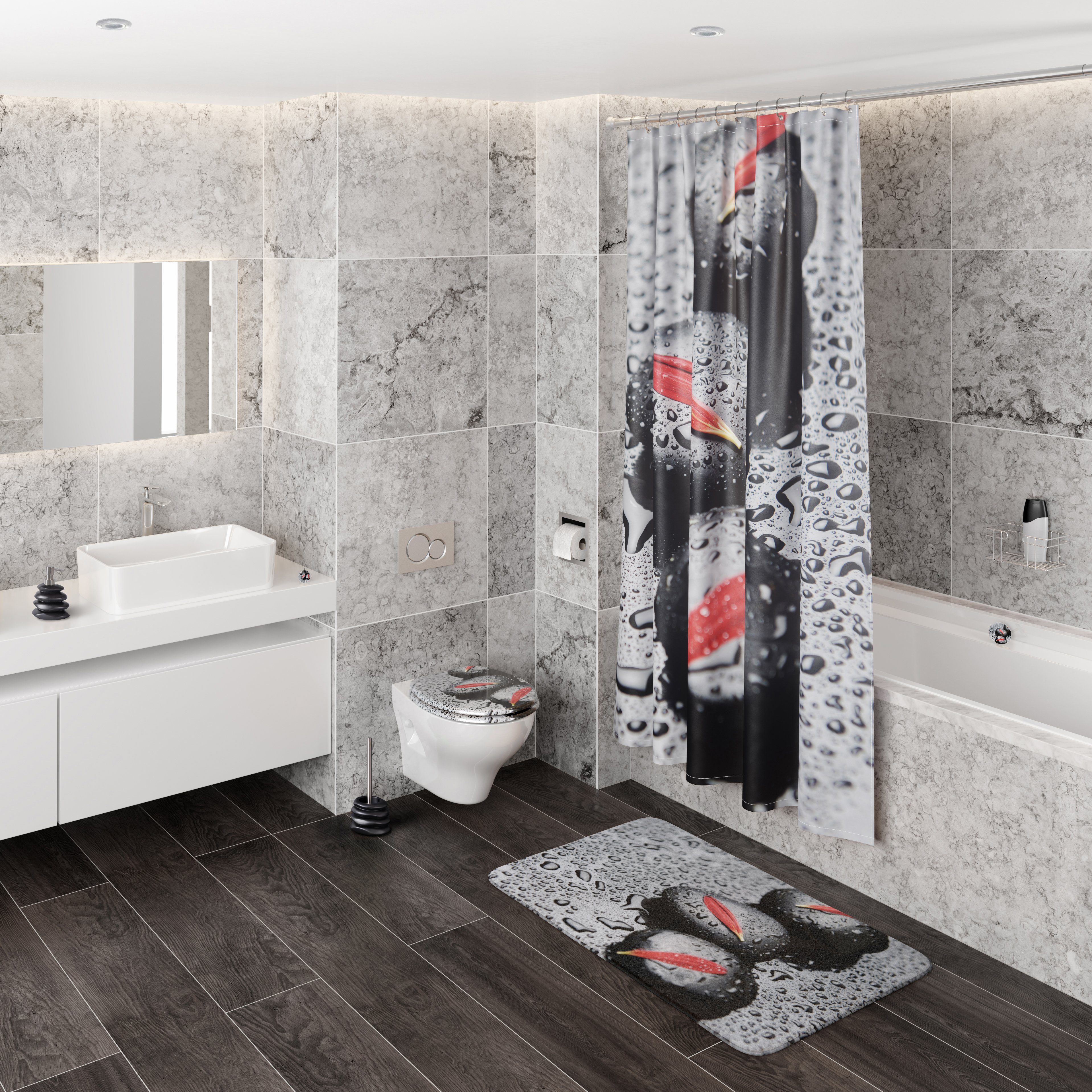 Sanilo Badematte Elegance, rutschhemmend, waschbar, schnelltrocknend, günstig online kaufen