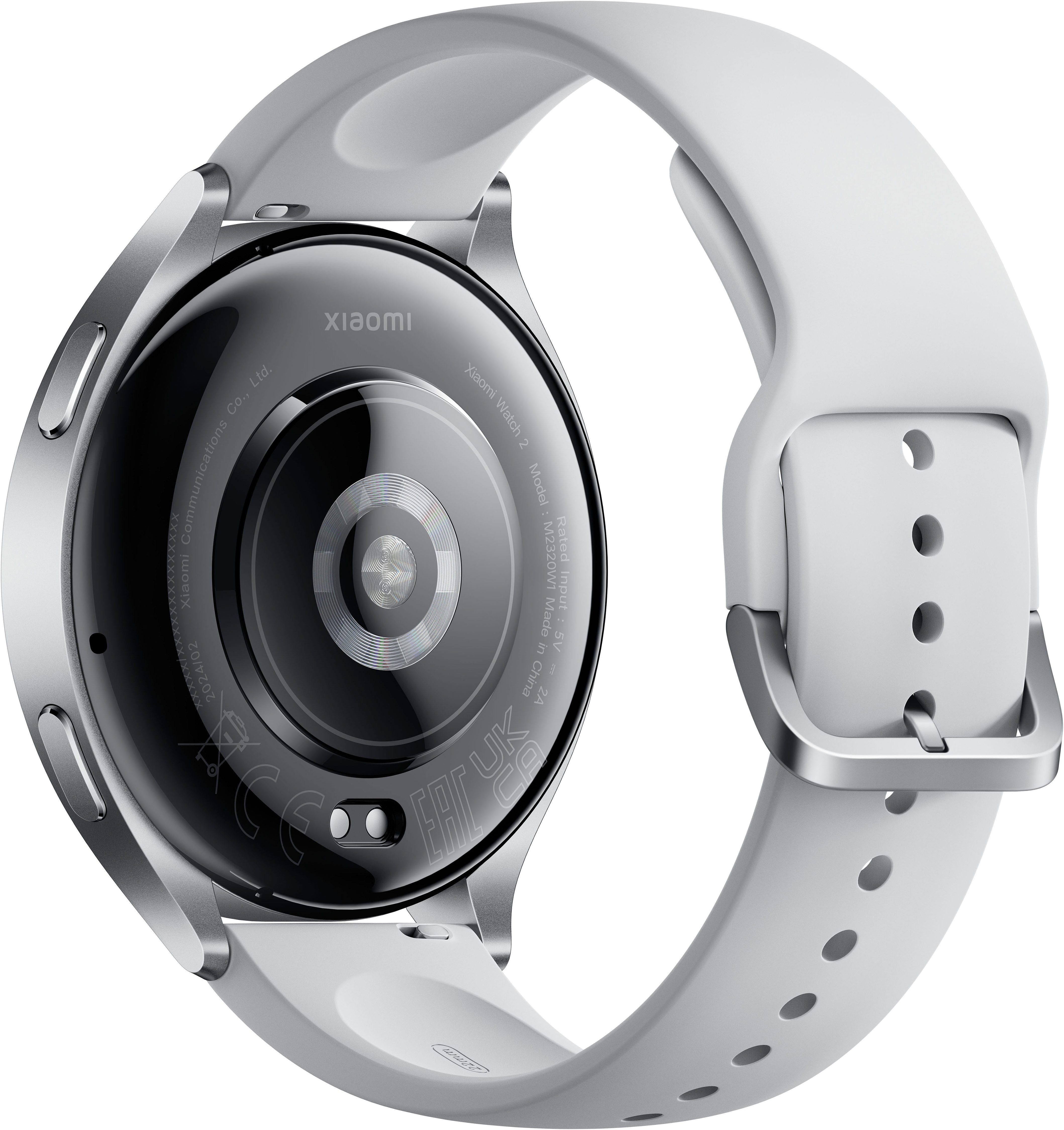 Xiaomi Watch 2 Smartwatch (4.6 cm/1.81 Zoll, Wear OS by Google) silberfarben|weiß