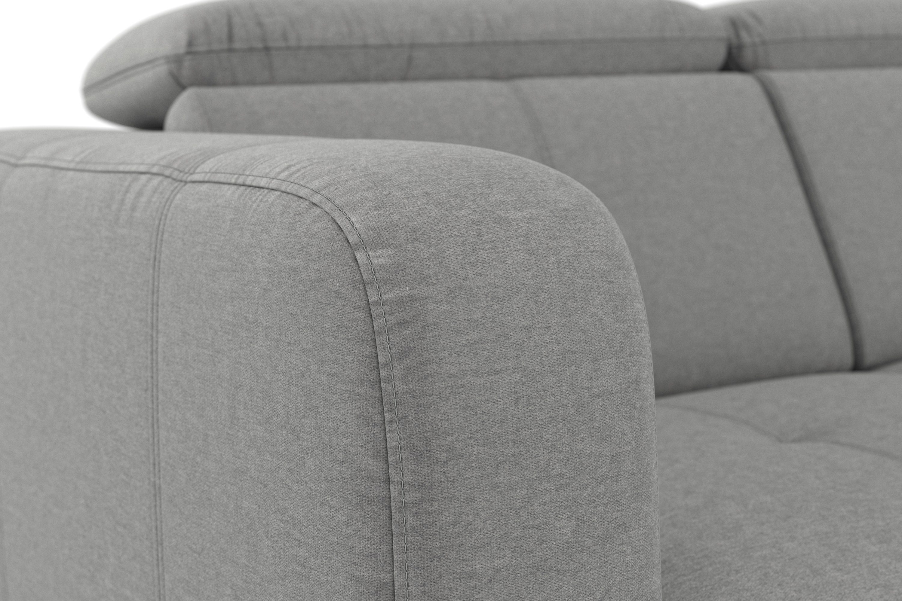 sit&more Ecksofa Belluci, Bettfunktion und Federkern, mit wahlweise inklusive Bettkasten