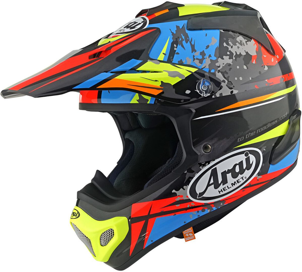 Arai Motocrosshelm MX-V EVO Track Motocross Helm, Bluetooth, Waschbar