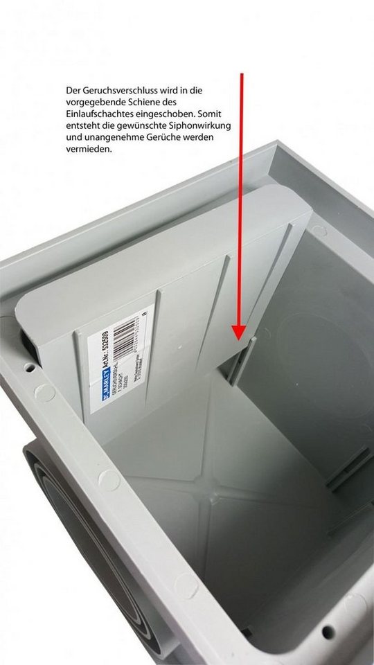 Thumbnail - Marley Deutschland GmbH Erdschacht Geruchsverschluss für Einlaufschacht mit Nennmaß: 300x300mm, 1-St., laugen- und säure...