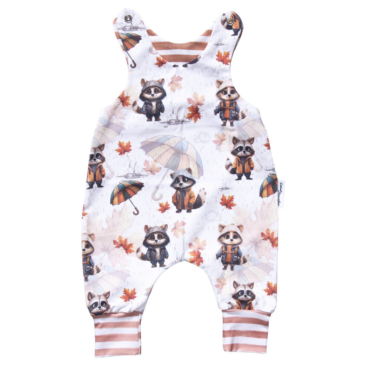 Strampler Handmade Waschbär Unisex Kinder