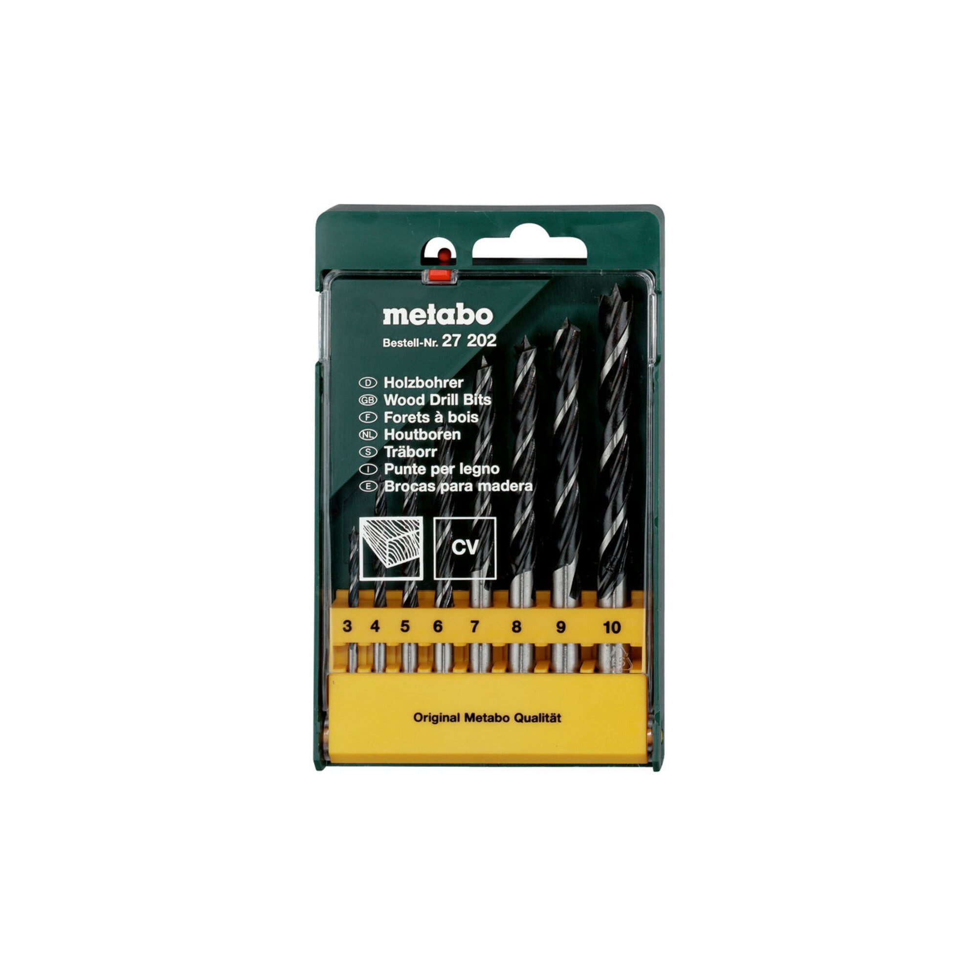 metabo Holzbohrer Metabo Holzbohrer-Kassette, 8-teilig