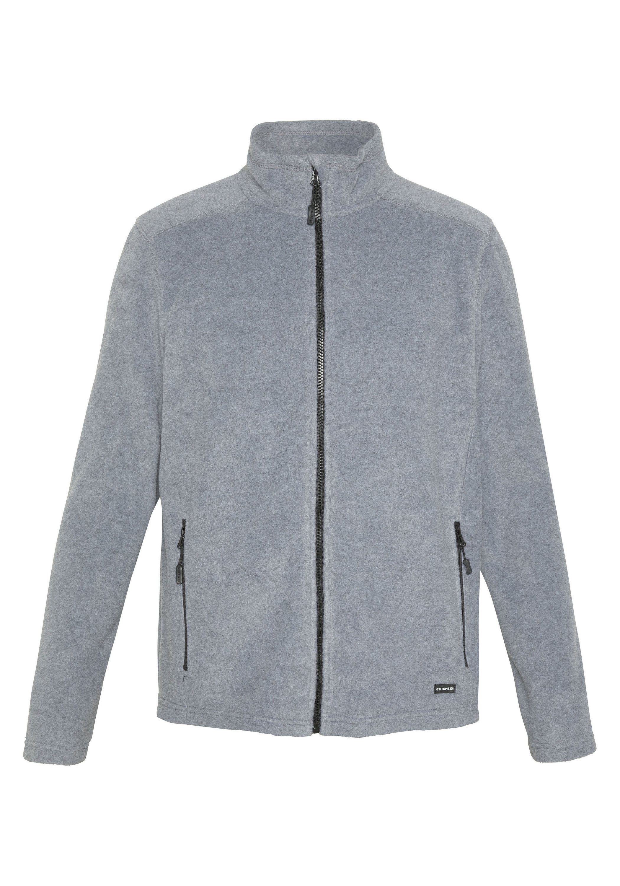 Chiemsee Fleecejacke Fleece-Jacke im Jumper-Look 1 17-4402M Neutral Gray Melange