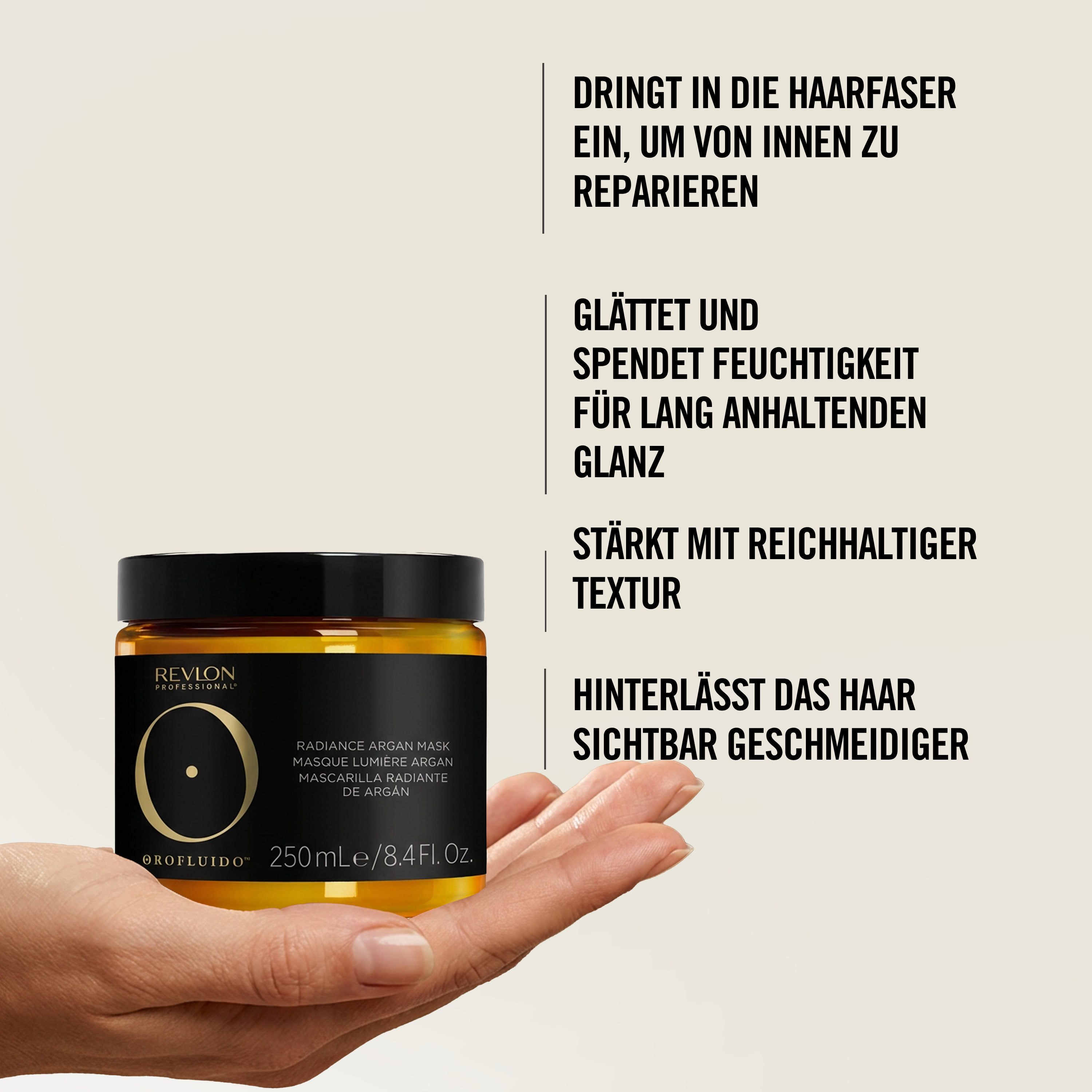 REVLON PROFESSIONAL Haarmaske OROFLUIDO RADIANCE ARGAN MASK, Vegan