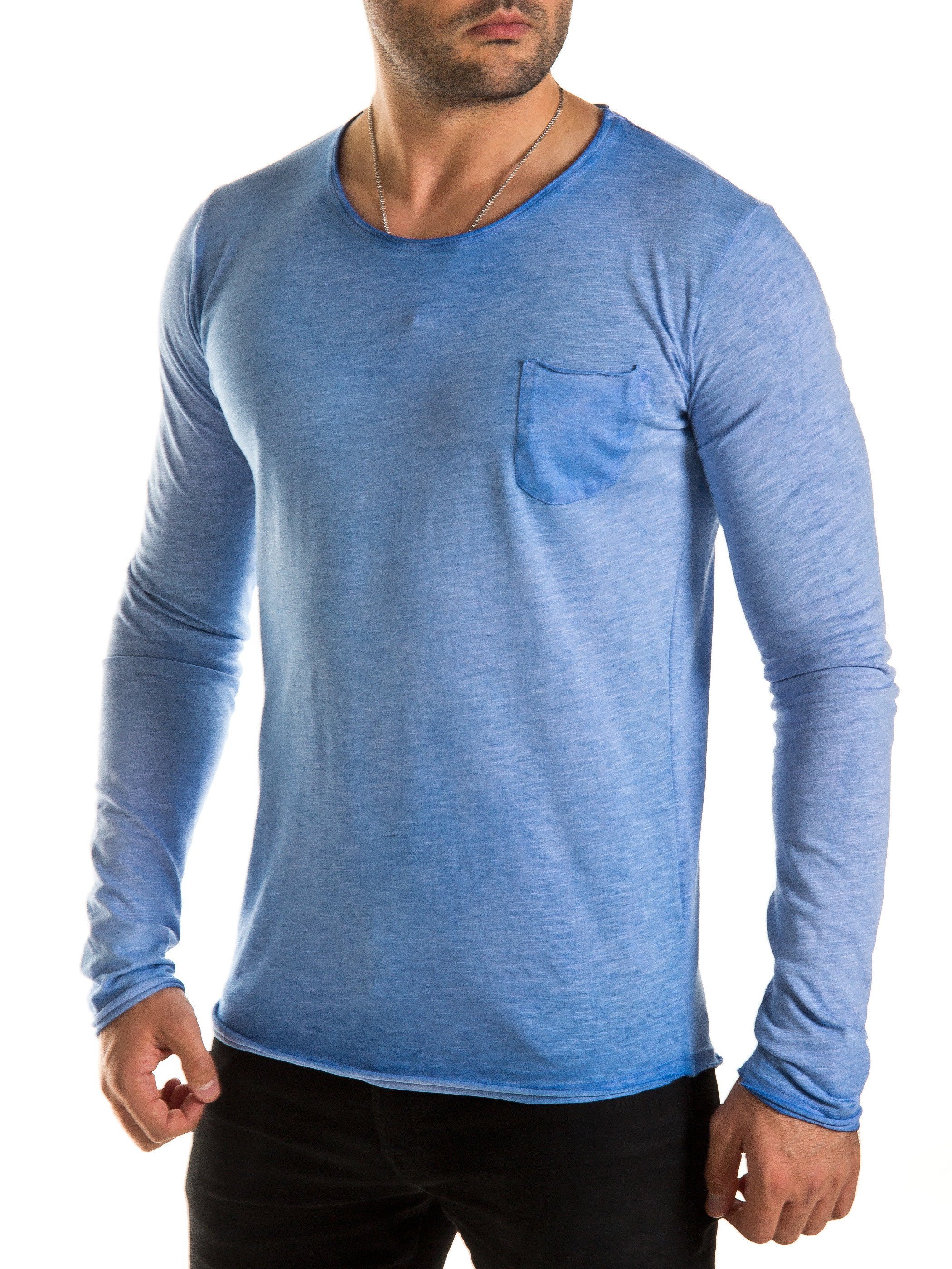 WOTEGA Langarmshirt WOTEGA - Crew Neck Longsleeve Zac (1-tlg) aus reiner Ba günstig online kaufen