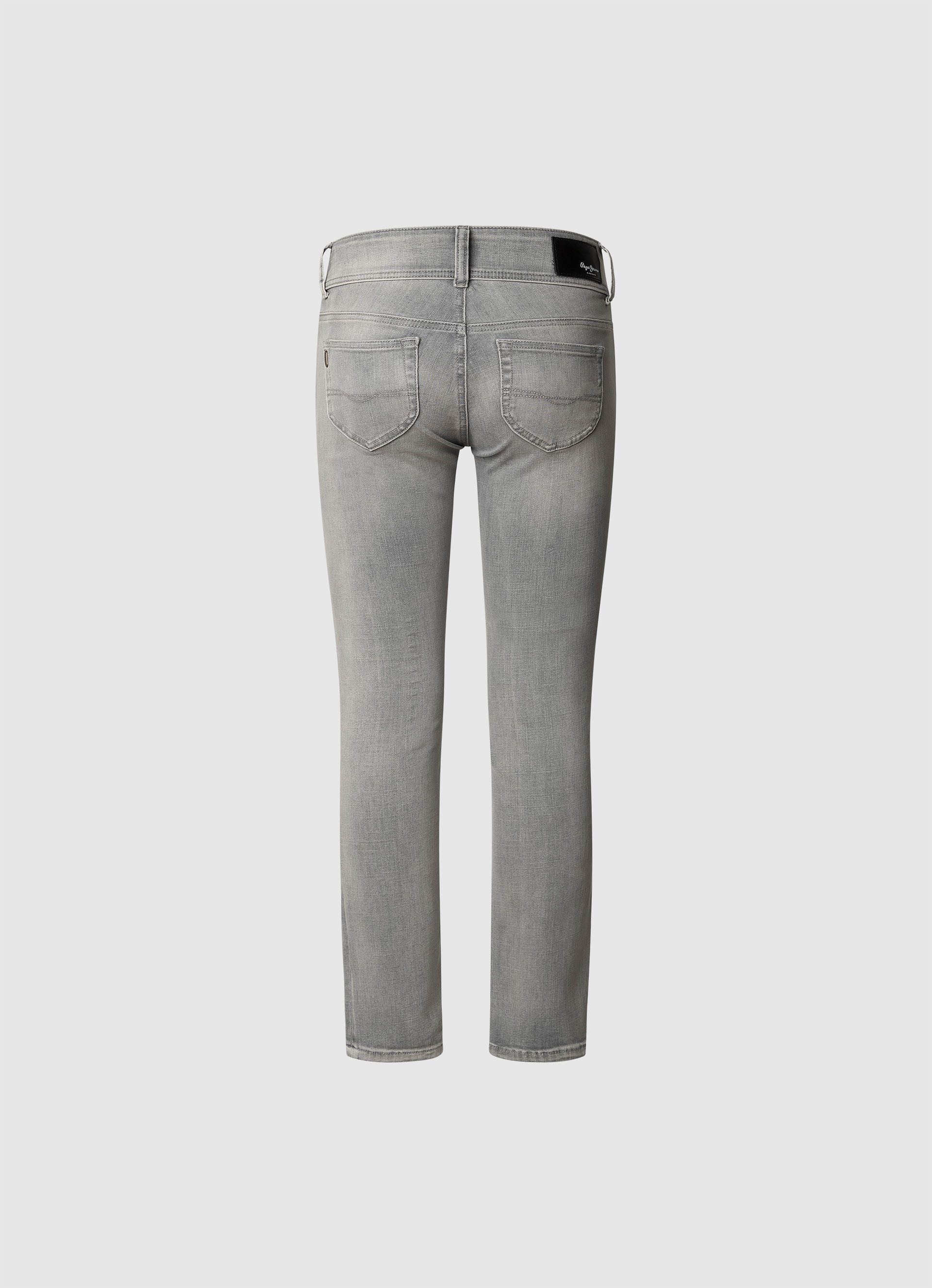 Pepe Jeans Slim-fit-Jeans SLIM JEANS LW mit doppeltem Knopfverschluss