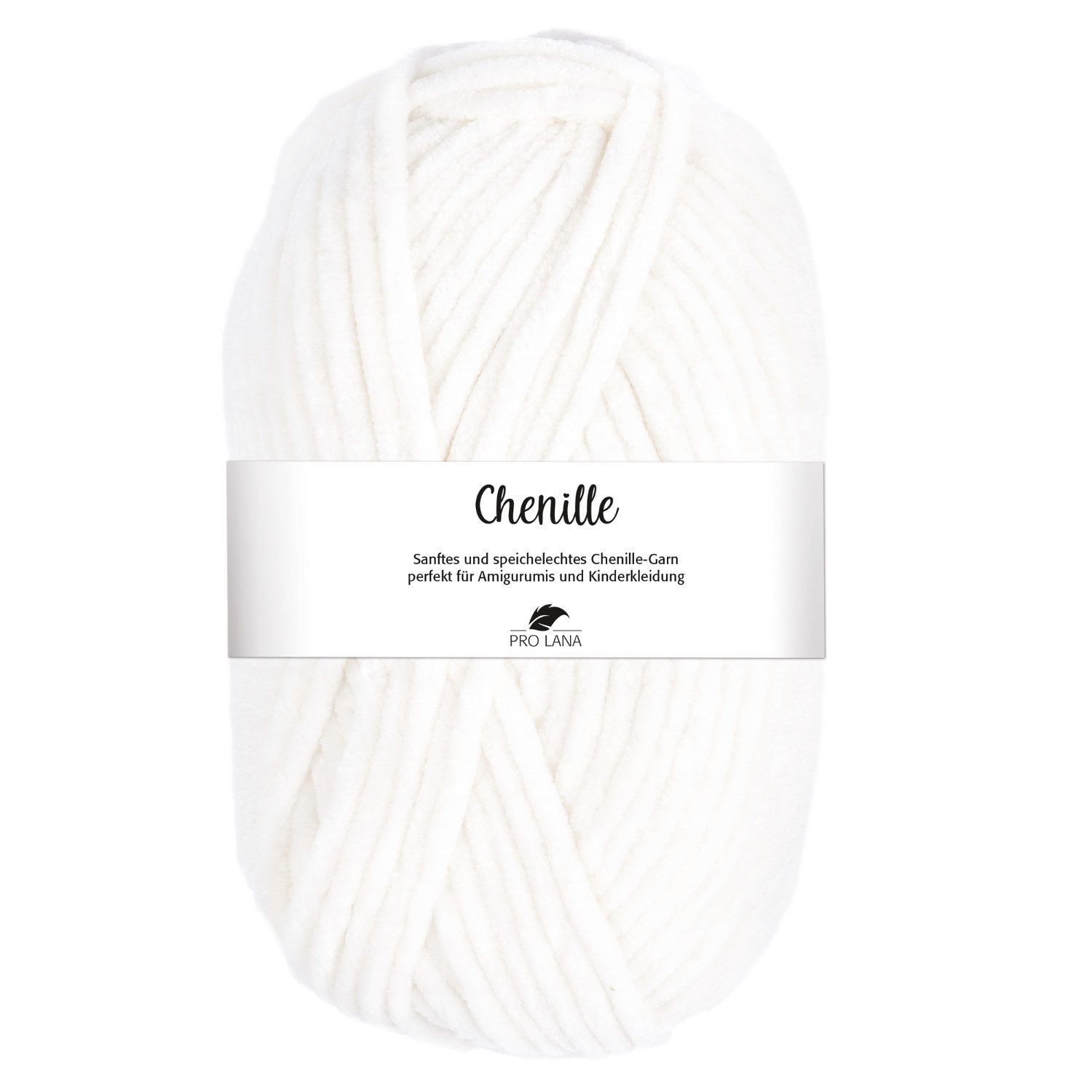 Pro Lana CHENILLE Garn Häkelwolle, 110 m (samtig weiche und stabile Chenille Wolle), 100 g