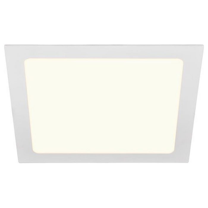 SLV LED Einbauleuchte LED Einbaustrahler Senser in Weiß 13W 1240lm eckig keine Angabe Leuchtmittel enthalten: Ja fest verbaut LED 4000 Einbaustrahler Einbauleuchte