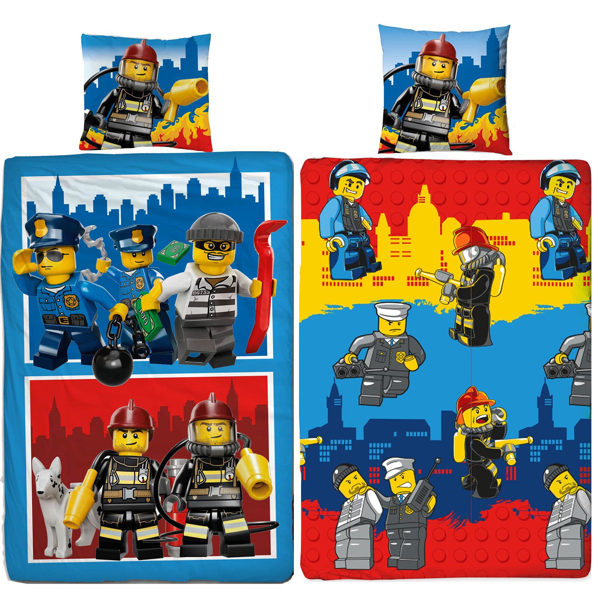 BERONAGE Kinderbettwäsche Lego City Bettwäsche Linon günstig online kaufen