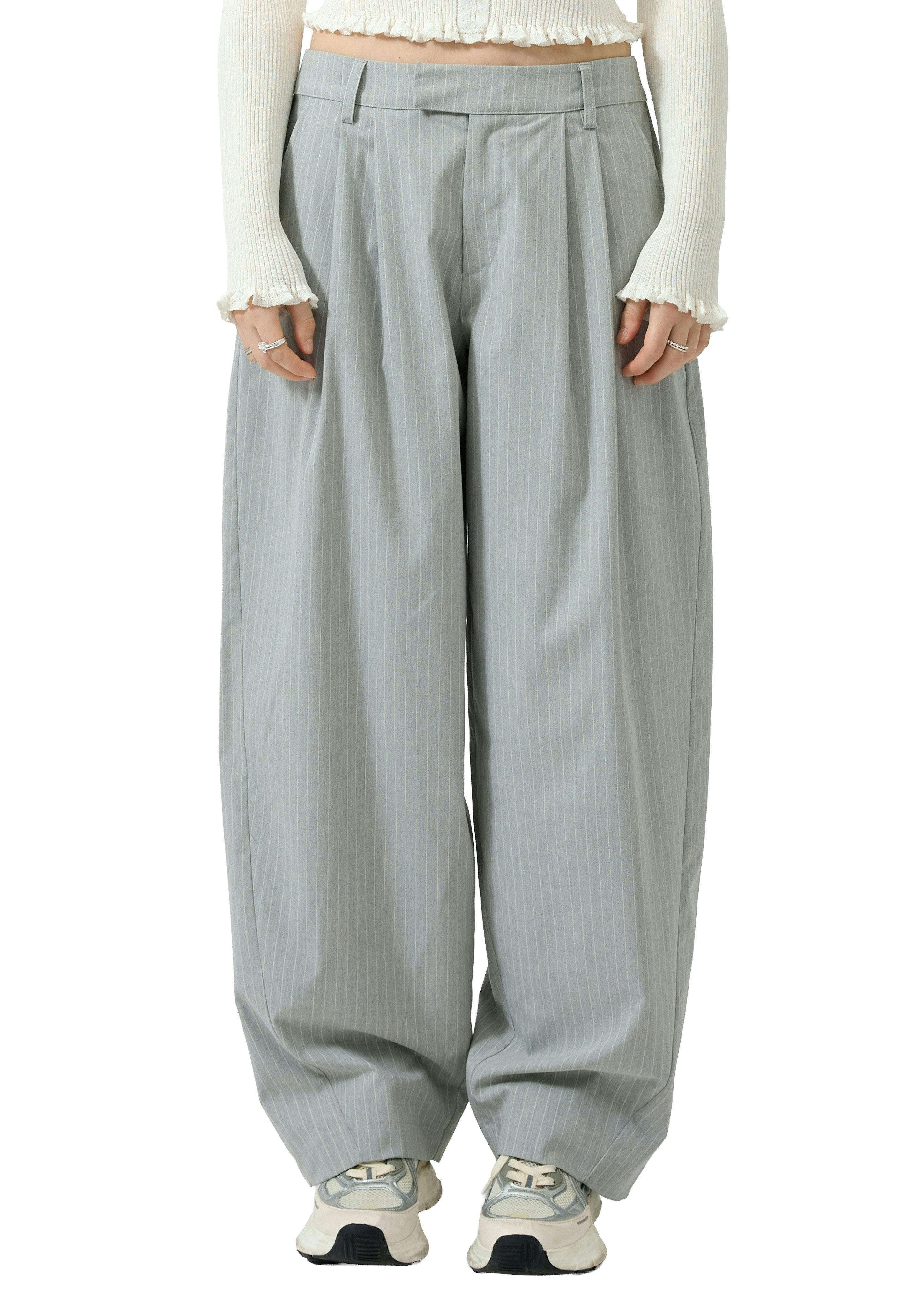QS Stoffhose mit Streifen Muster