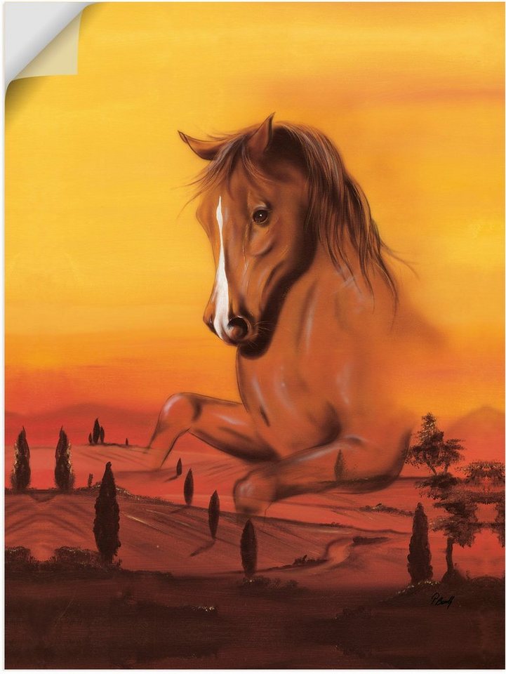 Artland Wandbild Wildpferd II, Pferdebilder (1 St), als Alubild,  Leinwandbild, Wandaufkleber oder Poster in versch. Größen