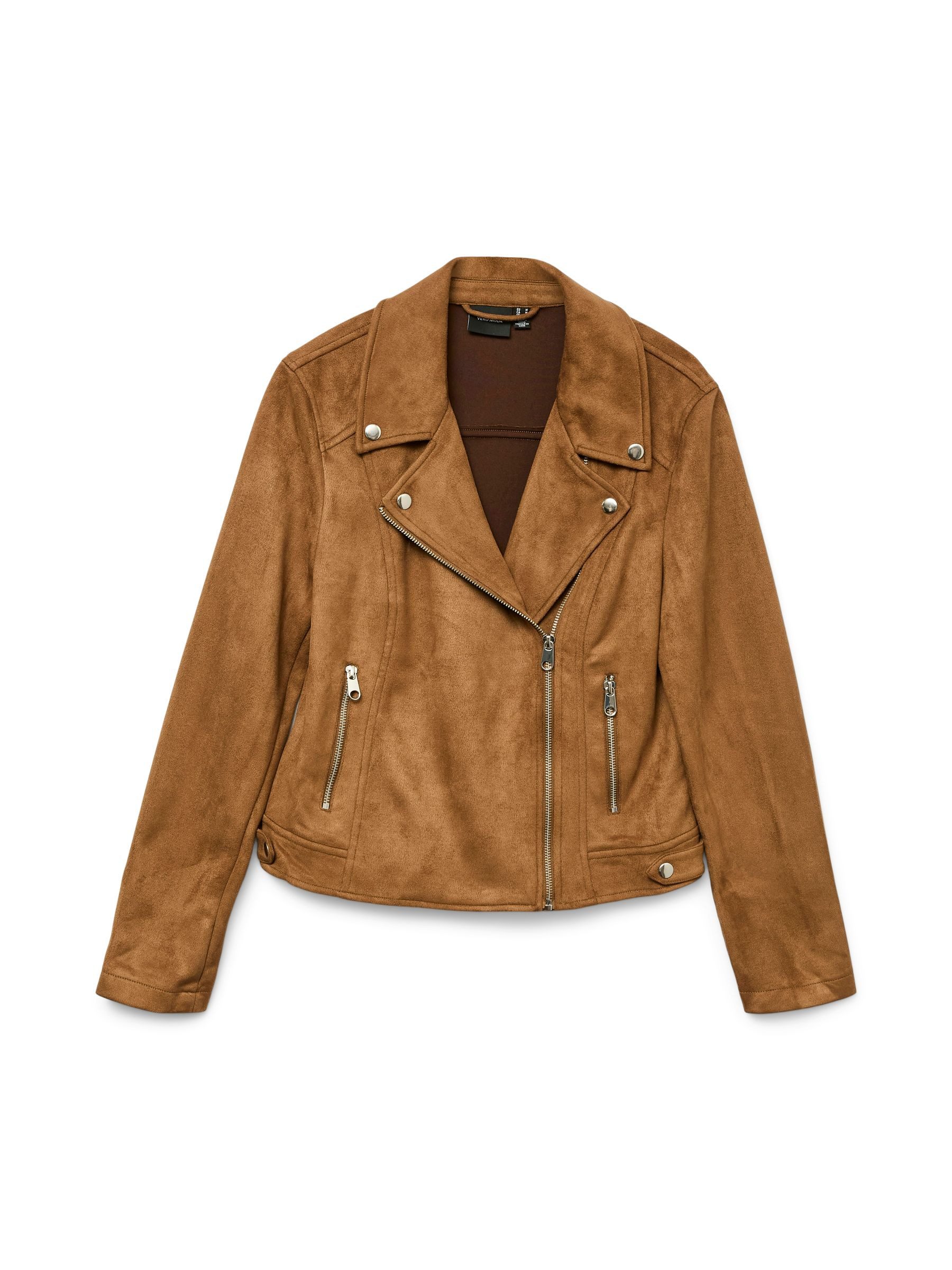 Vero Moda Lederjacke Stylische Reißverschluss-Bikerjacke im günstig online kaufen