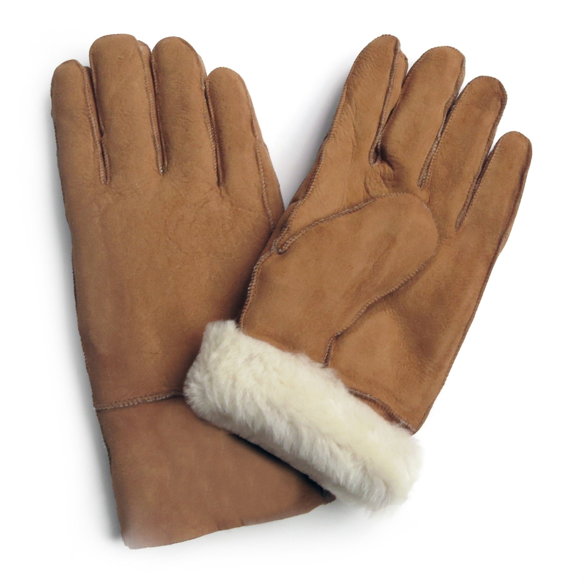 Fells unisex Sonia abweichen, Schaffell Farben braun kann aus Struktur Handschuhe abweichen hochwertig Winter-Arbeitshandschuhe des warm Originelli Lammfell können