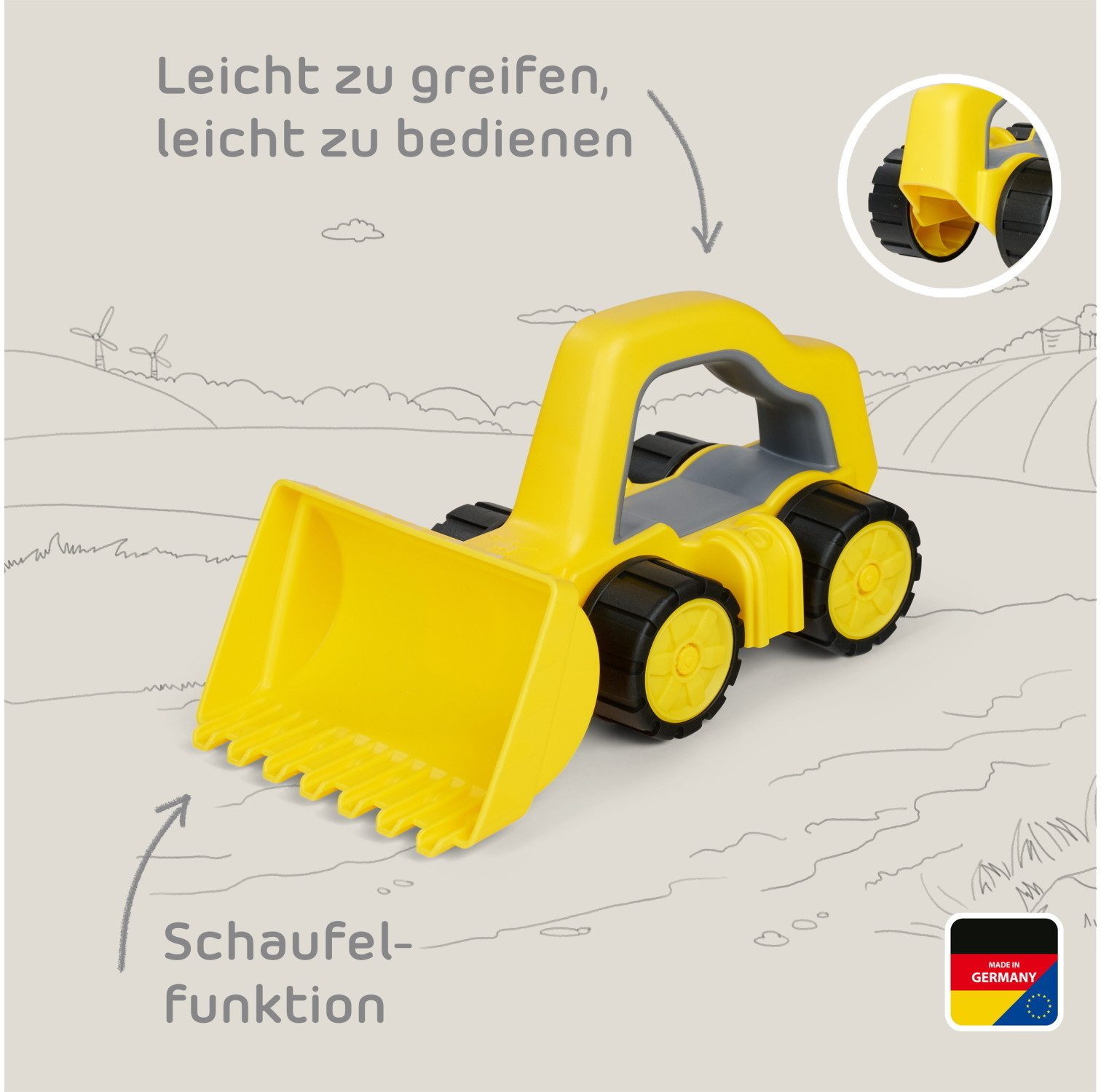 BIG Spielzeug-Bagger Spielzeug Fahrzeug Power Worker Griffy Bagger 800054850