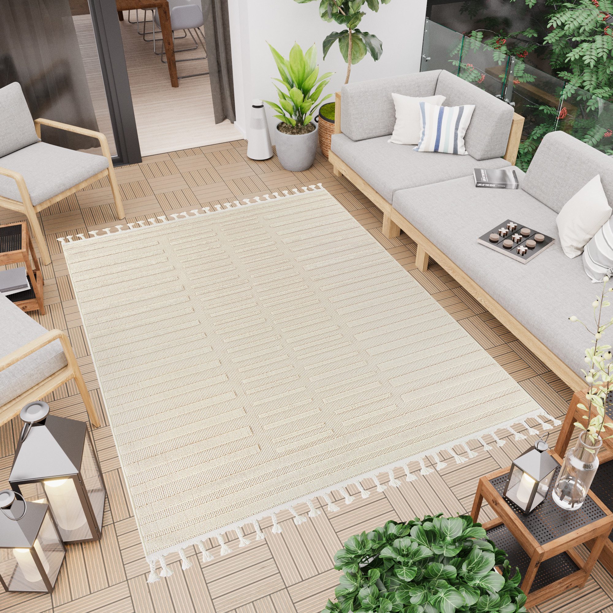 Tapiso Outdoorteppich RIO LOOP, rechteckig, Höhe: günstig online kaufen
