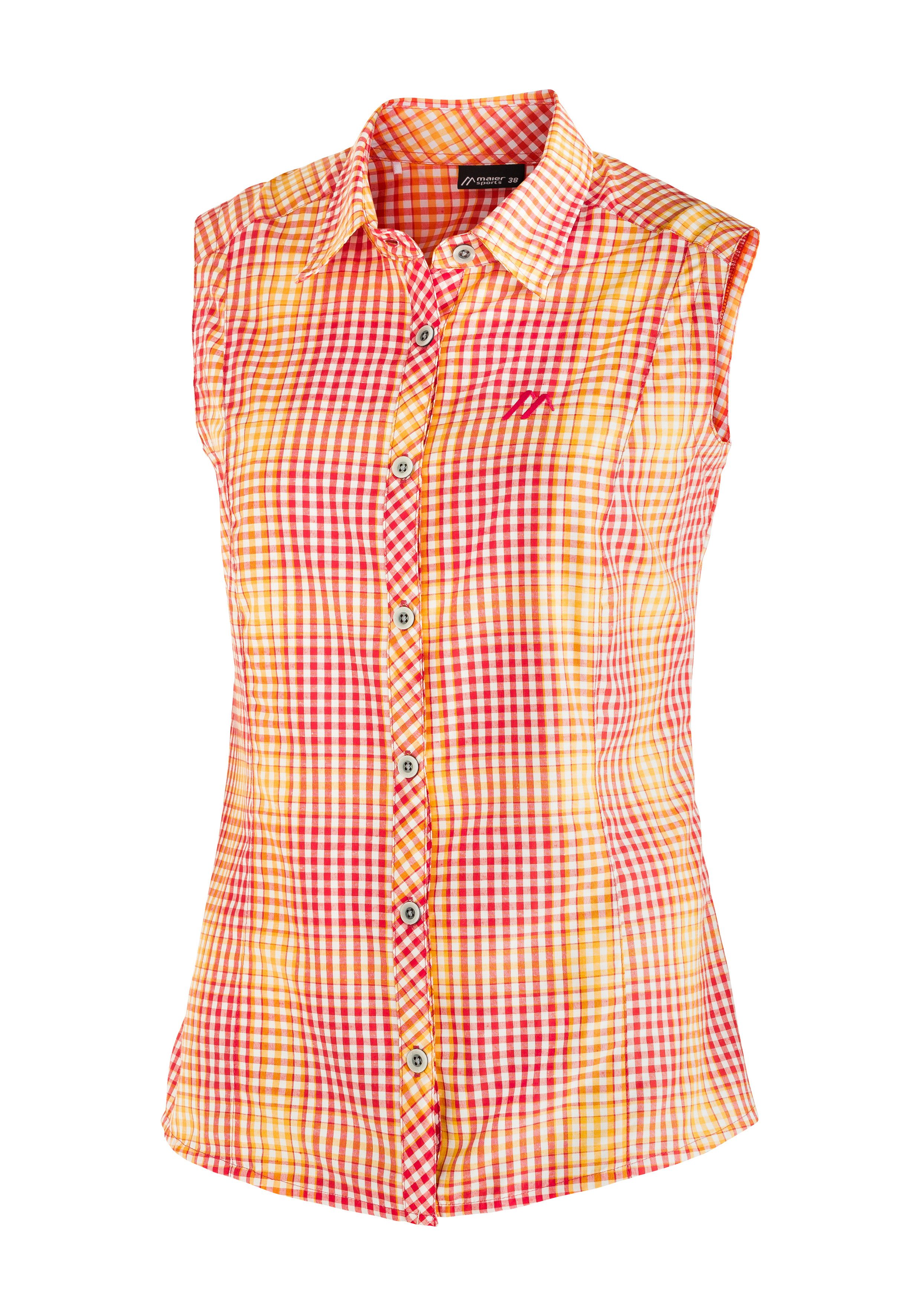 Maier Sports Funktionsbluse Paloma Karierte, ärmellose günstig online kaufen