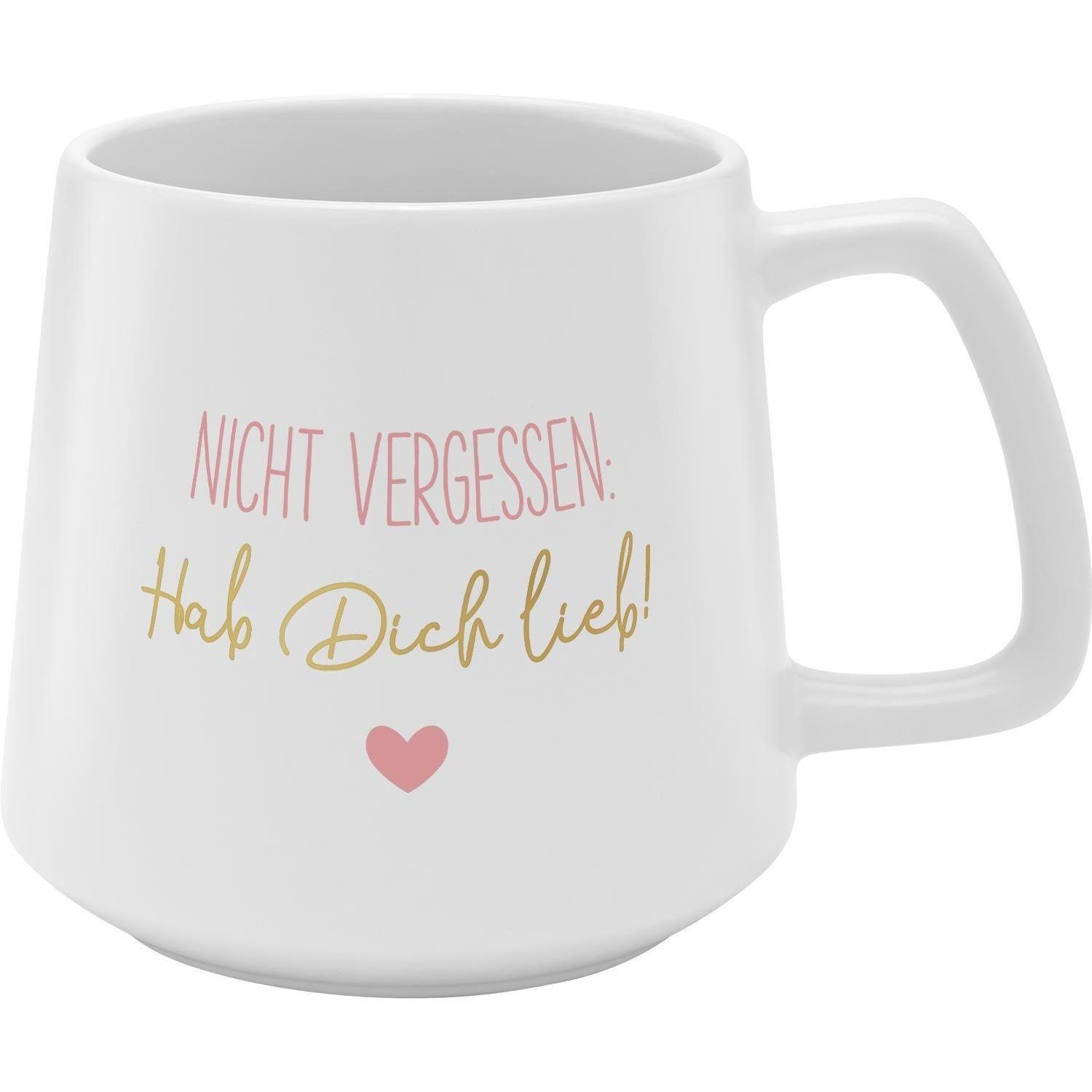 Tasse Tasse Konisch Motiv "Lieb"
